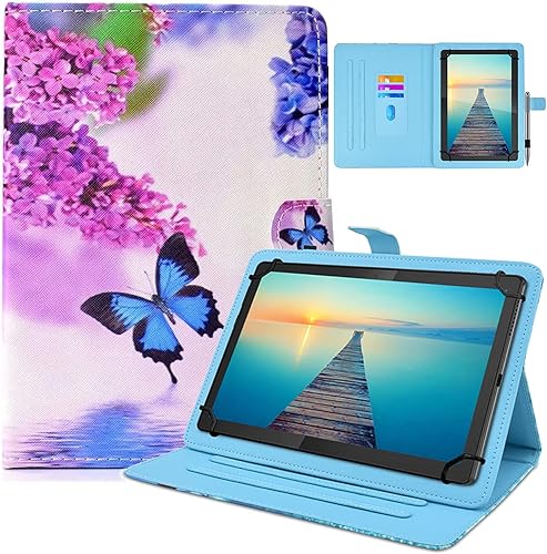 Miniatura 1 de DETUOSI Funda universal para tablet de 10 pulgadas y 11 pulgadas, funda protectora para tablet de 10 a 11 pulgadas, funda protectora de piel