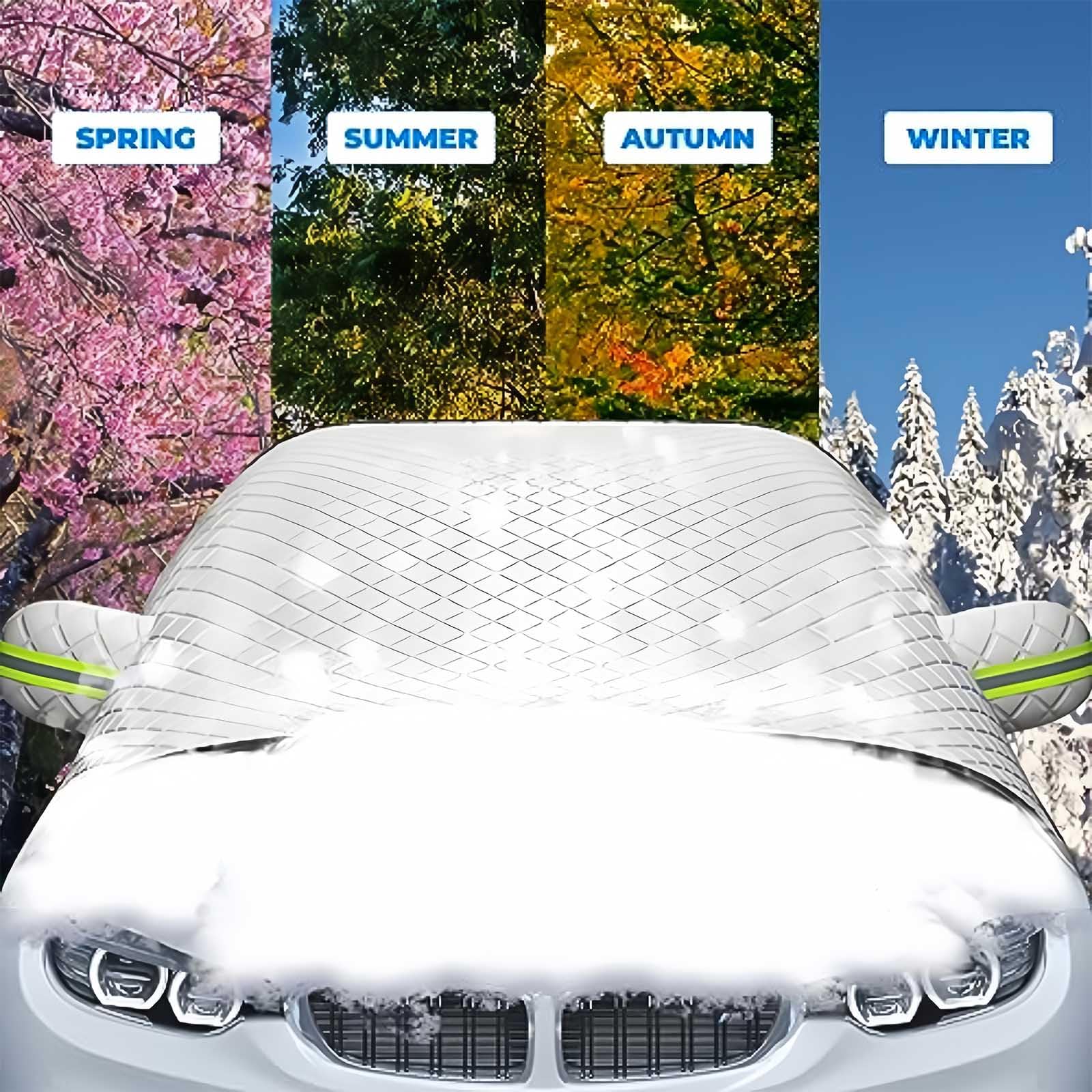 Scheibenabdeckung für Toyota 4Runner 5seats 2010-2014, Schnee Auto Winter Frostabdeckung Sonnenschutz Auto Frontscheibe Zubehör,B 245x145cm