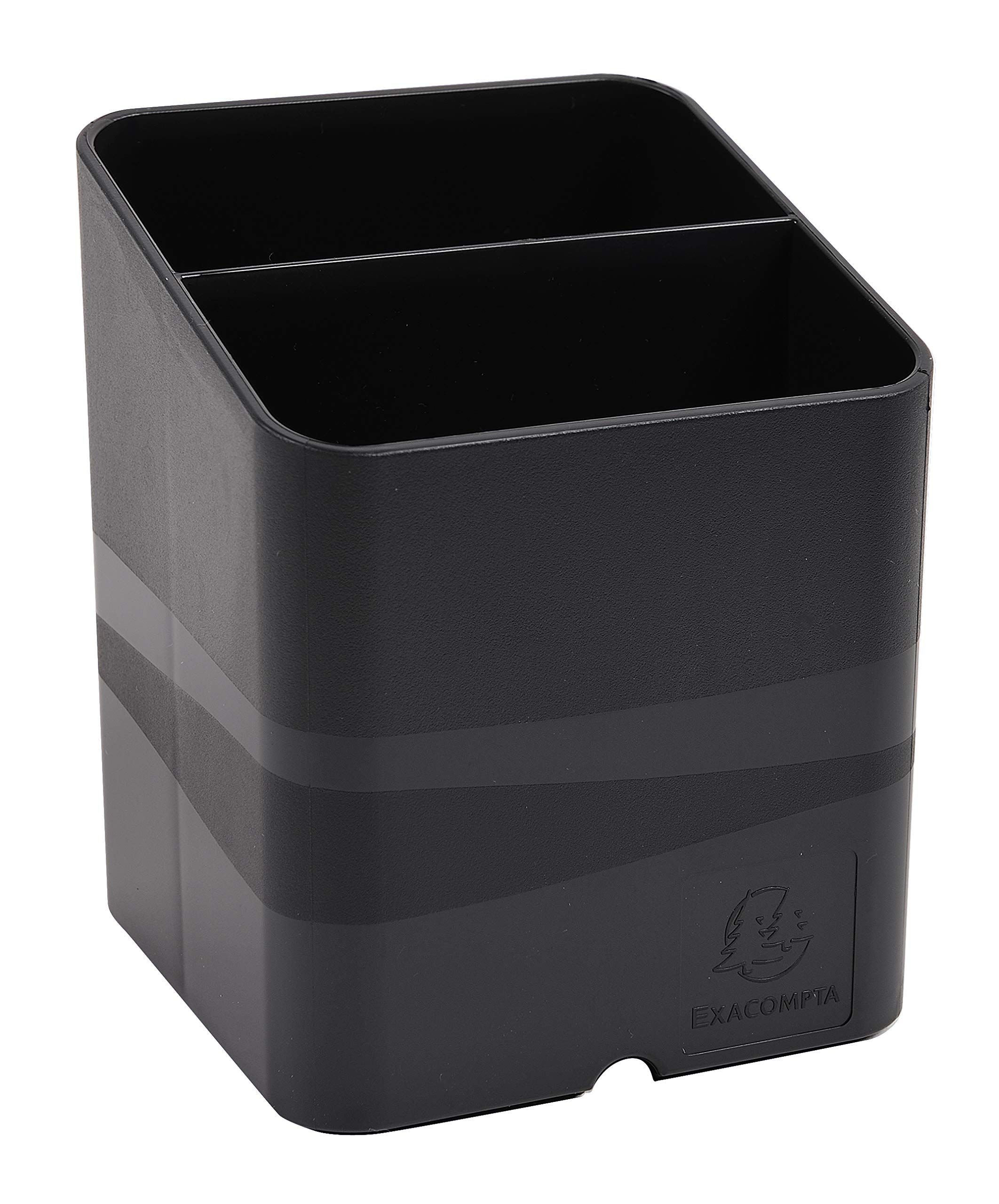 EXACOMPTA - Ref 674014D - Box of 5 PEN-CUBE magnetic pencil holders - 2 compartments - pen holder - for whiteboard, fridge - ideal for office, home, school - black