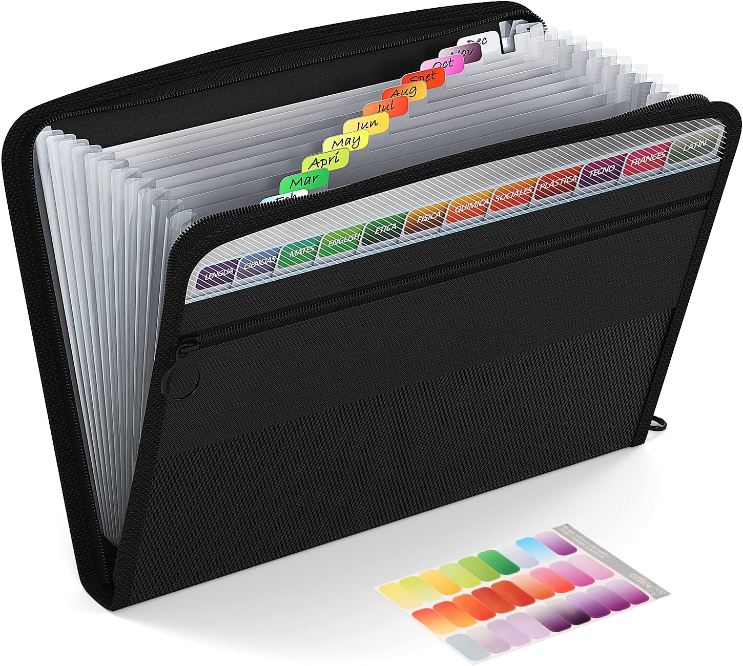Buy ThinkTex 13 Pockets Expanding File Folder with Zipper Closure