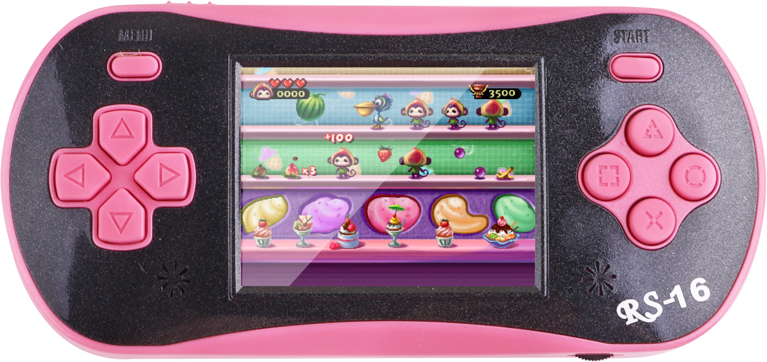 Handheld Game for Kids - FAMILY POCKET RS16 Portable Classic Controller 260 Game 2.5 inch LCD Retro Arcade Video Game System Children's Birthday Gift