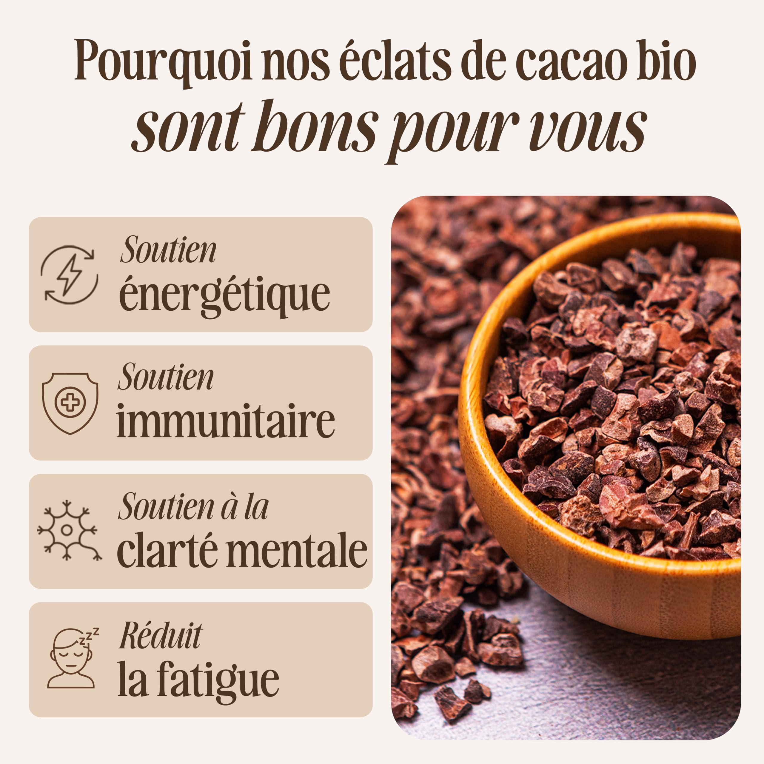 Sevenhills Wholefoods Grué De Cacao Cru Bio 1.8kg