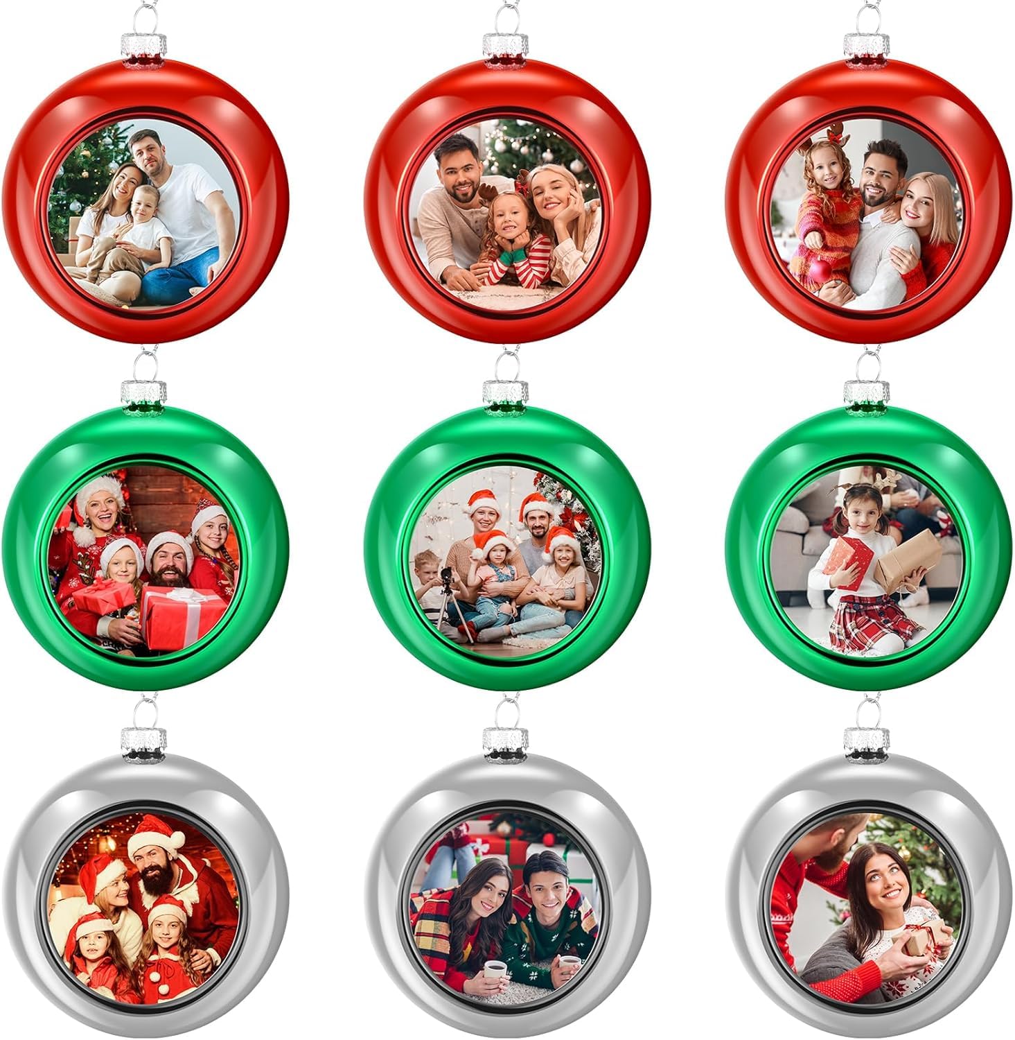 Boules de Noël personnalisées incassables de 8cm pour remplacer la déco classique