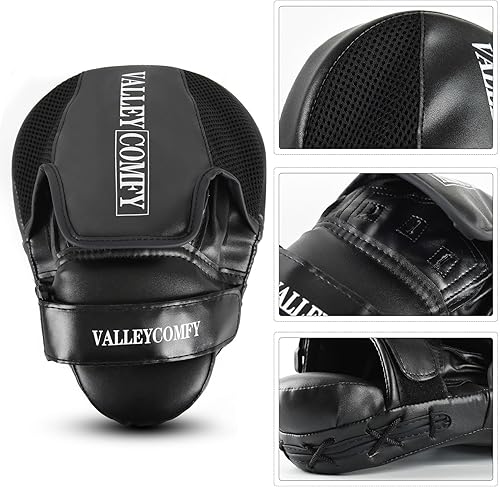 Miniatura 4 de Valleycomfy Guantes de boxeo, guantes de boxeo para hombres, ideales para entrenamiento de boxeo, kickboxing, artes marciales