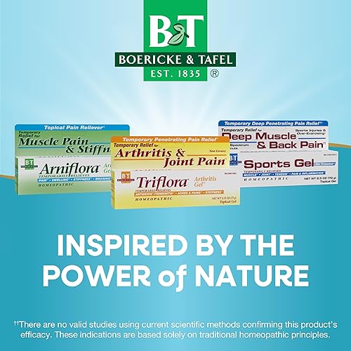 Miniatura 7 de Nature's Way Boericke and Tafel Triflora Arthritis Topical Gel, Relief for Arthritis, Tendinitis, Joint Pain, and Stiffness*, 2.75 Ounce