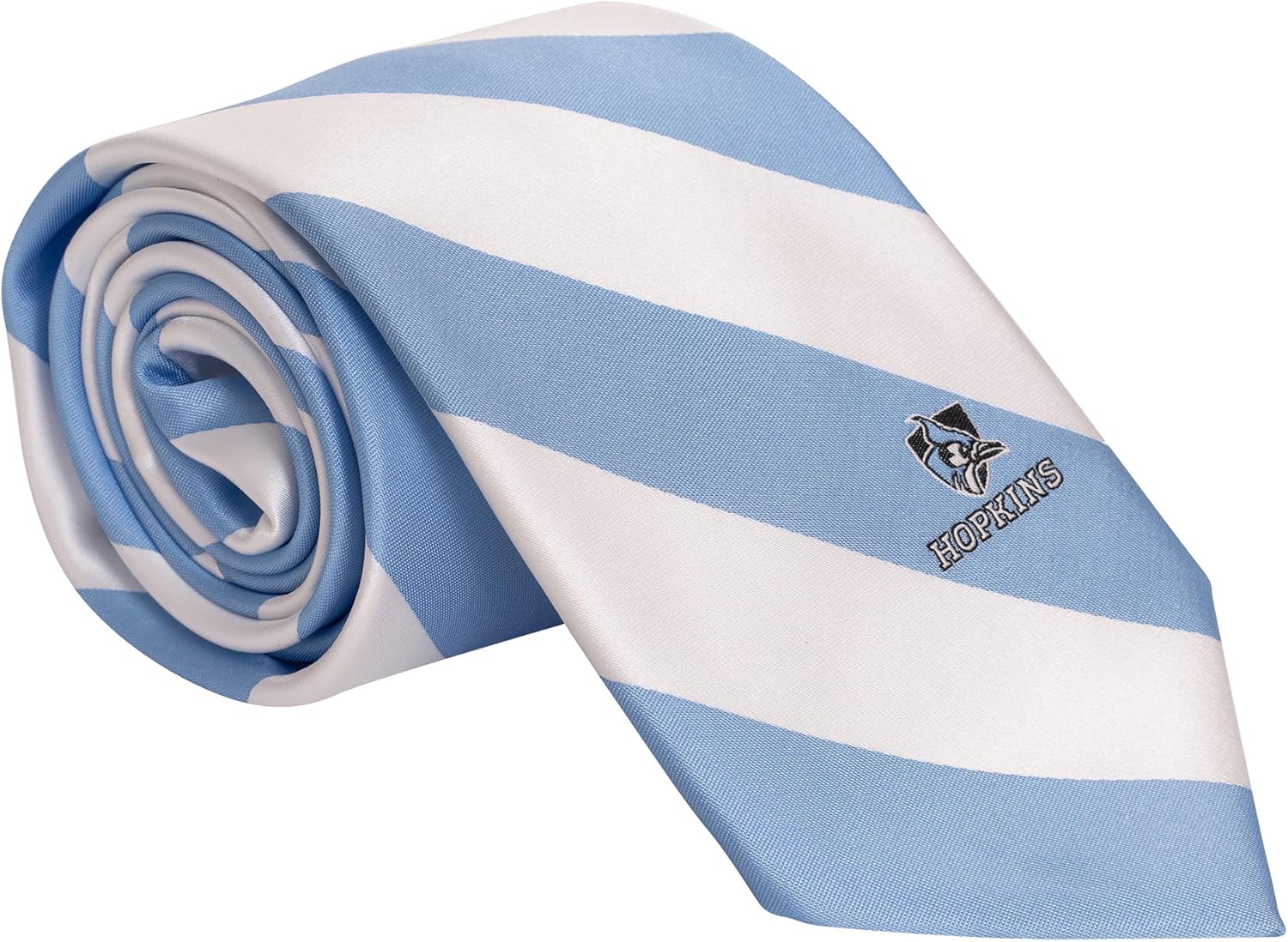Desert Cactus Johns Hopkins University Neck Tie JHU Blue Jays 100% Polyester Necktie with Logo, Officially Licensed (Style A)