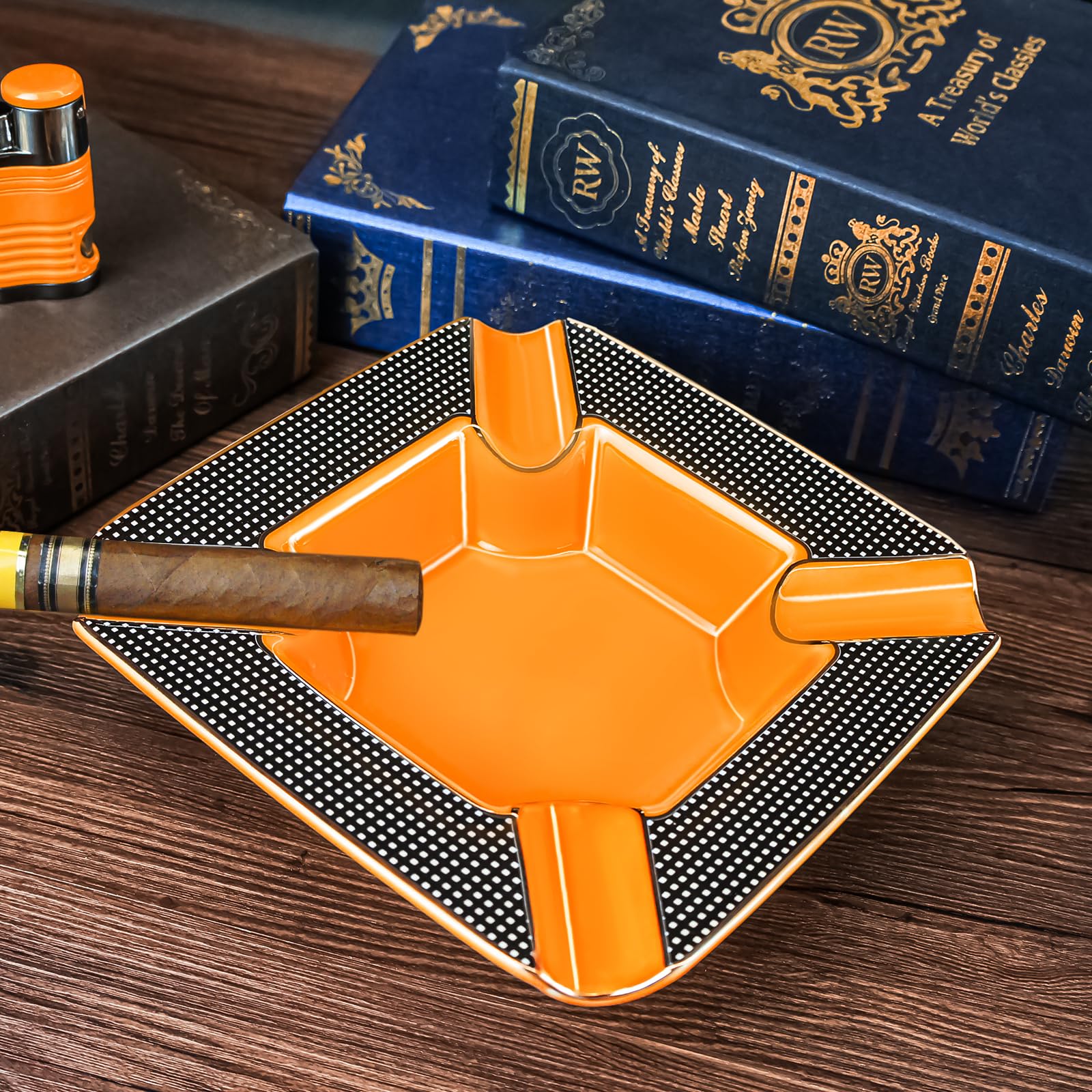 ashtrays outdoors cigarettes for Amazon.com: Cigar Outdoor Ash trays for Patio Big Ashtrays for 8