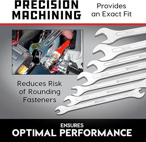 Miniatura 4 de Powerbuilt 640077 - Juego de llaves combinadas métricas 7 piezas