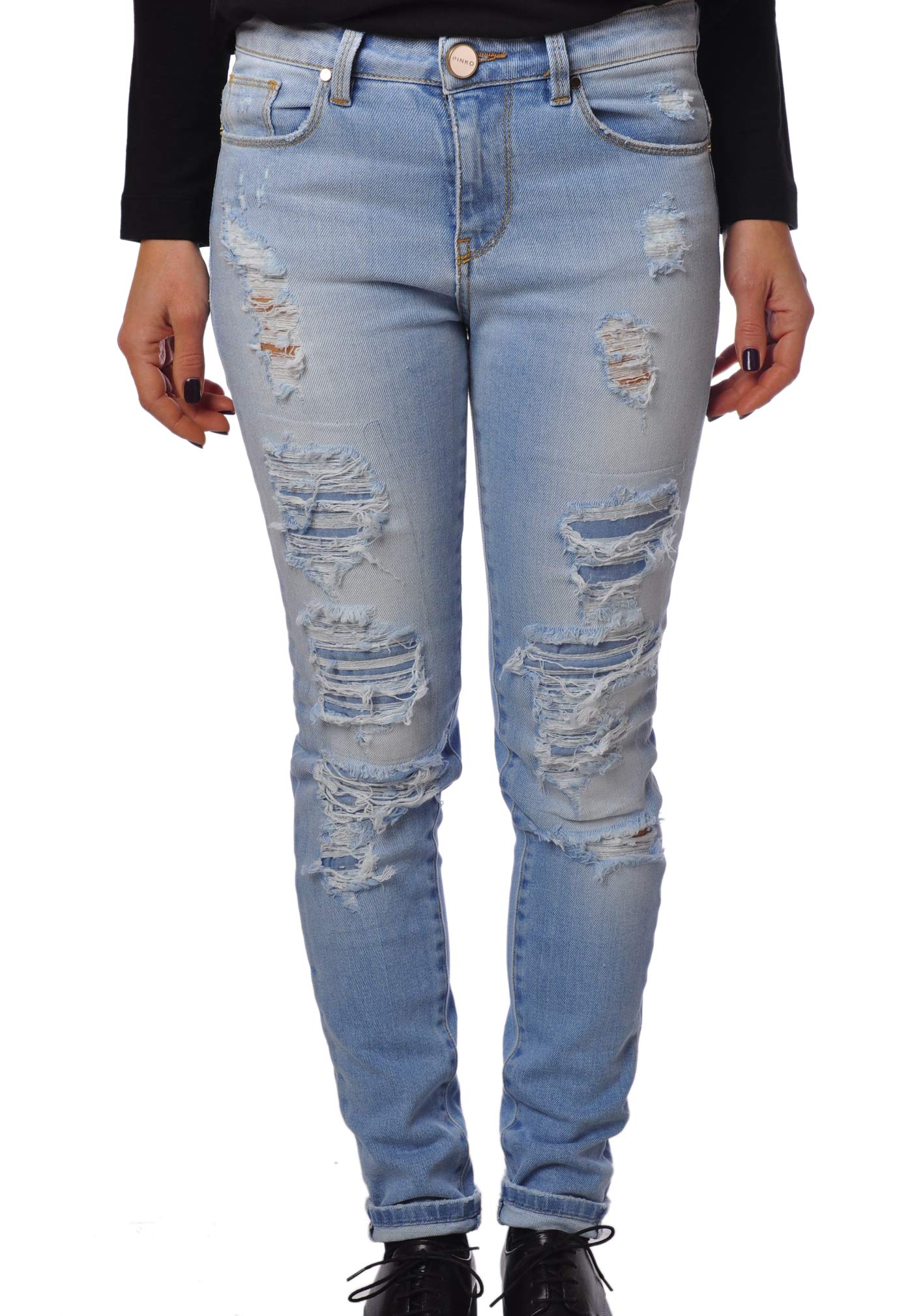 Pinko Jeans strappato Lavato Effetto Vintage Candy tg 28
