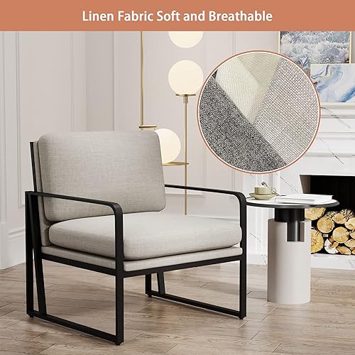 Miniatura 21 de Andeworld Juego de 2 sillas decorativas de terciopelo, sillones de sala de estar de mediados de siglo, sofá moderno tapizado con patas doradas de