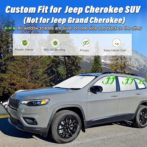 Miniatura 168 de KMF - Parasol de repuesto para parabrisas, cubierta para ventana lateral y trasera, cubierta protectora para visor, para campamento, bebé, bloqueo