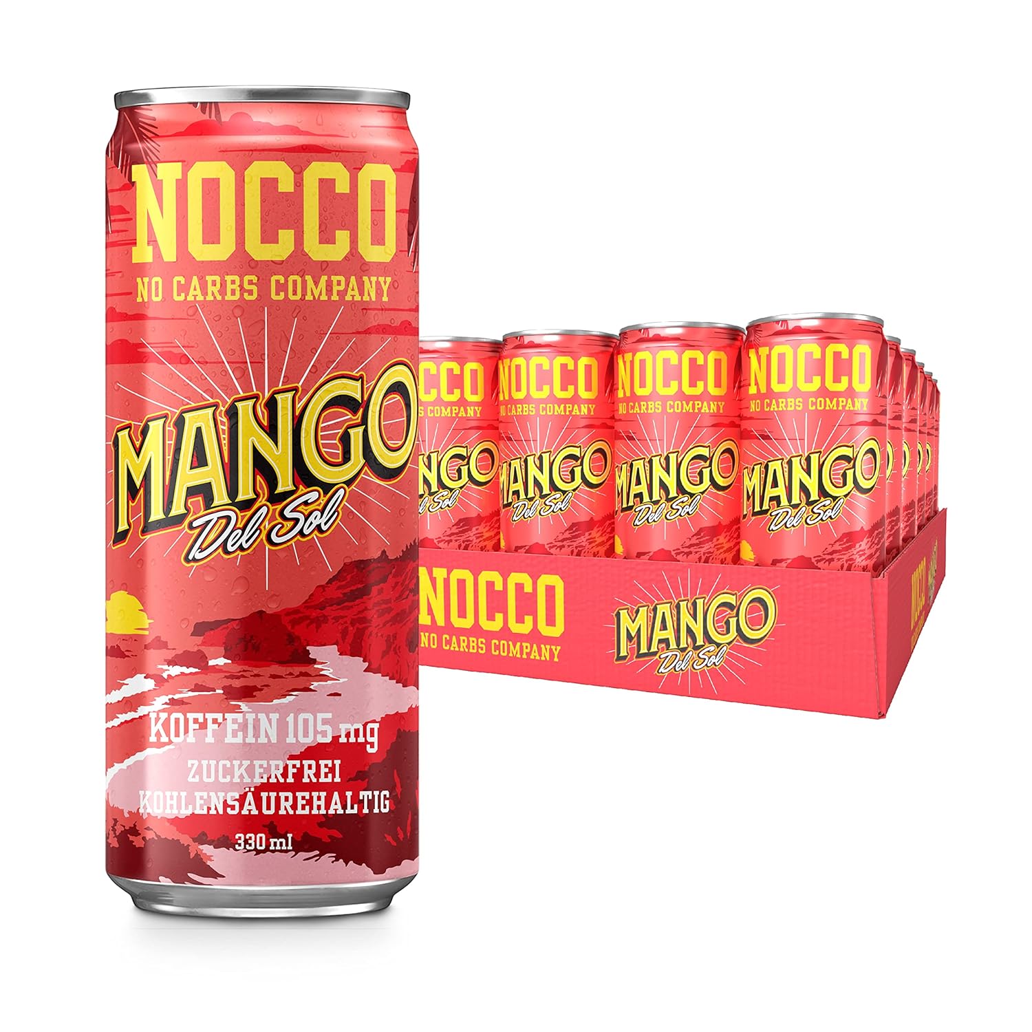 NOCCO BCAA Energy Drink zuckerfrei, vegan Energy Getränk mit Koffein