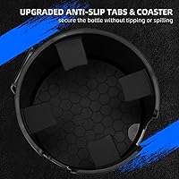 Vista 2 de DYLEN Car Cup Holder Expander, Cup Holder Extender Adapter for Car with Expandable Base, Fits Yeti 20/26/30/46oz, Hydroflask 32/40oz, Large Water