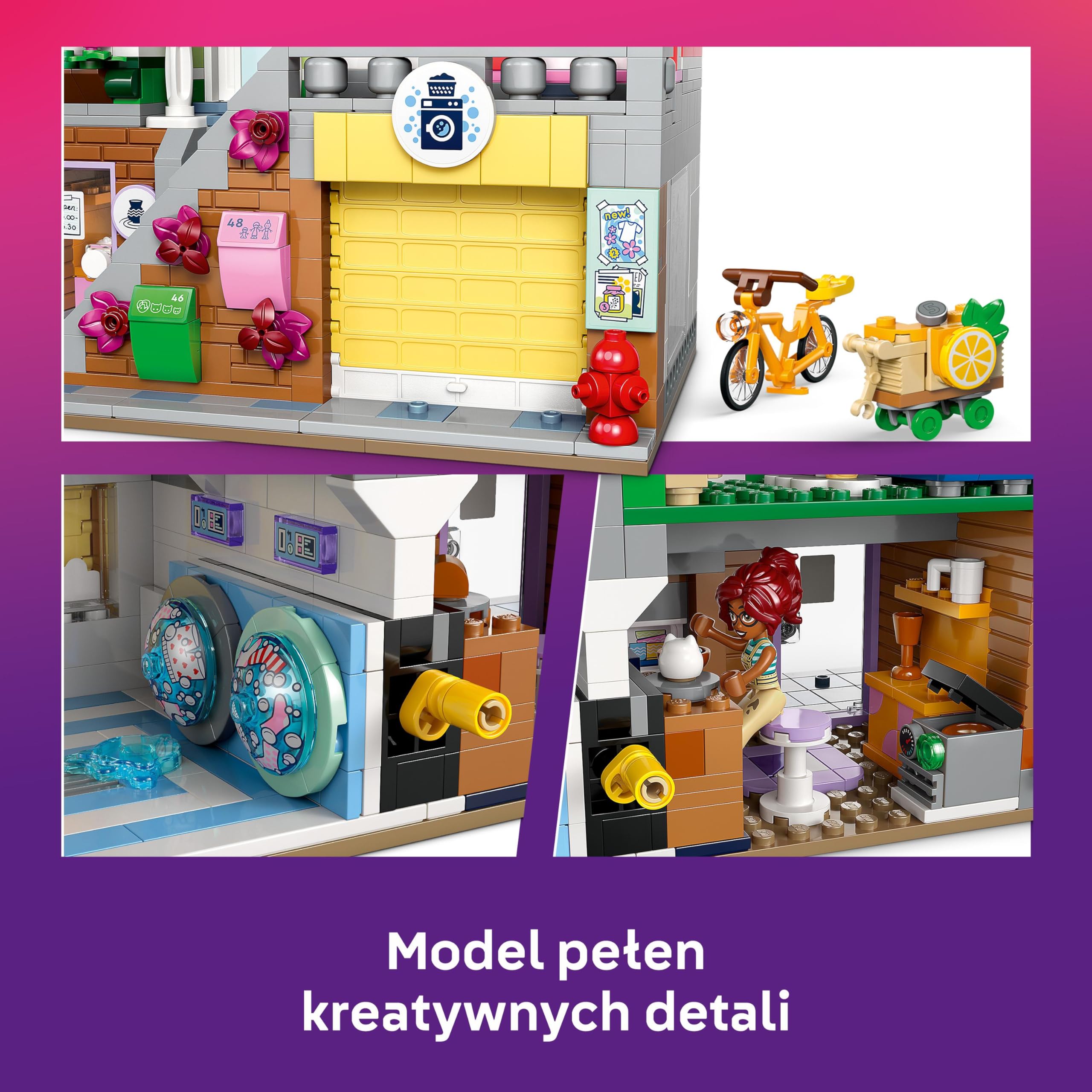 LEGO Friends Mieszkania i sklepy w mieście Heartlake 42670 | Miejska scenka, rozbudowany zestaw kreatywny, prezent dla nastolatka 12+, 2040 elementów