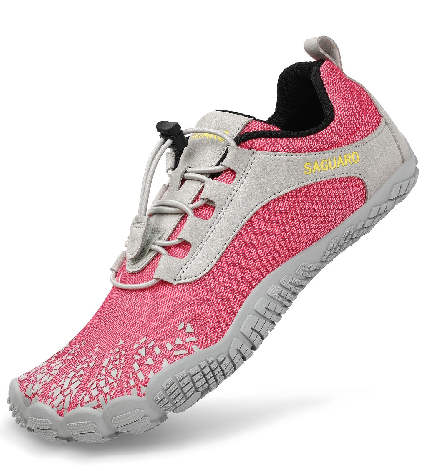 Barefoot-Schuhe für Damen und Herren, zum Trainieren, für Wanderungen auf felsigem Gelände, für zu Hause und im Freien, atmungsaktiv, mit breiter Zehenkappe und flacher Sohle, schwarz (nero fumoso