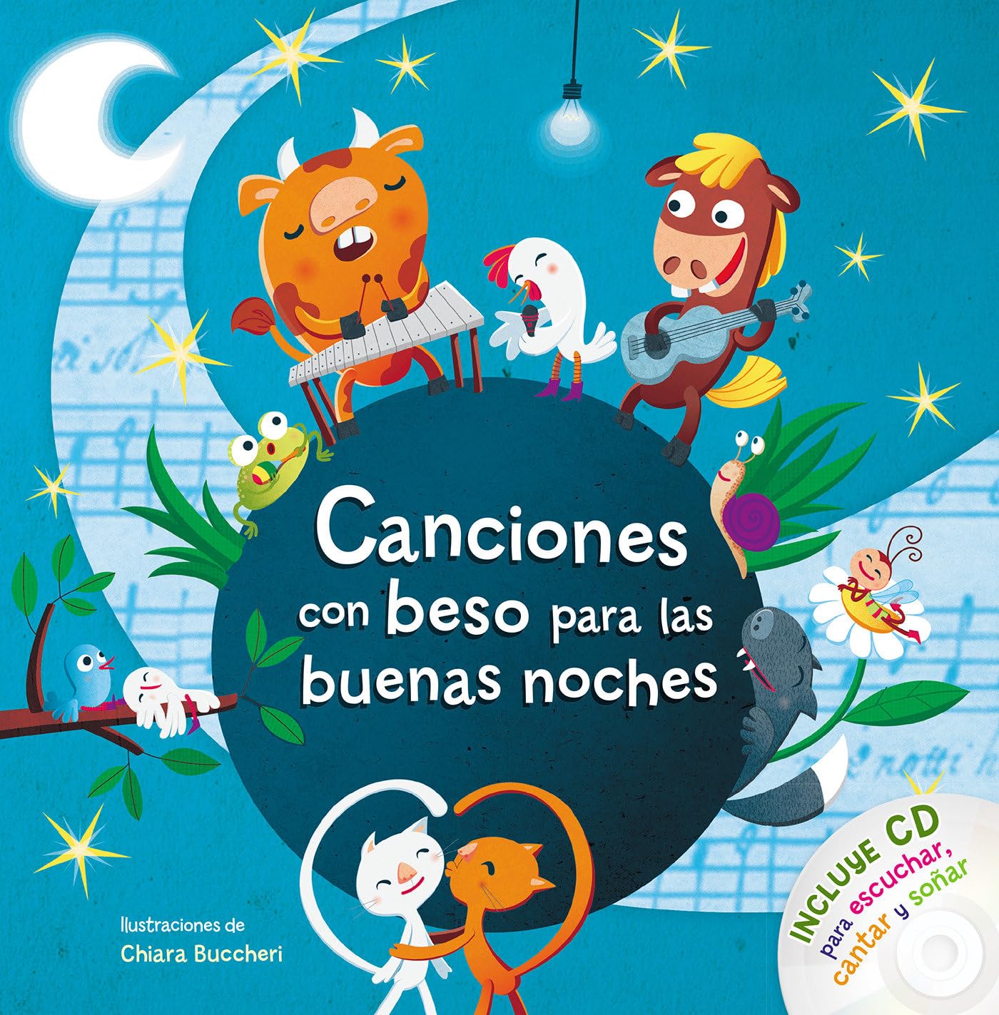 Canciones con beso para las buenas noches / Songs with Goodnight Kisses with CD (Spanish Edition)