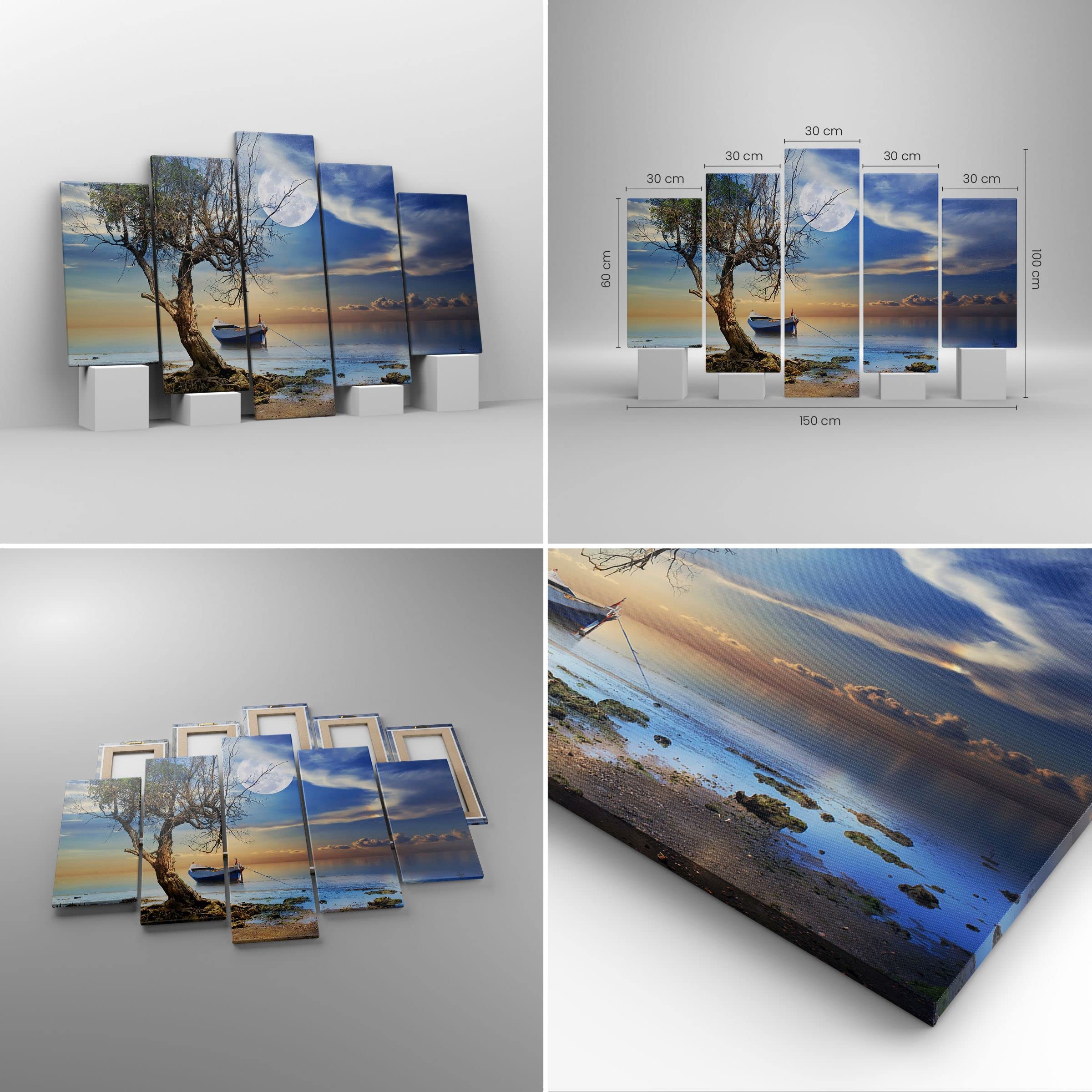 ARTTOR Impression sur Toile Moderne 150x100 cm Paysages Nature - 3457