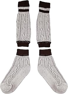 Authentic Bavarian Socks Two-Piece Rustic Striped Design Oktoberfest Outfit German Socks Traditional Socks