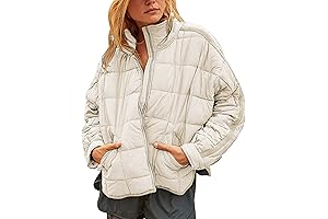 Luxurious Quilted Comfort: Free People Oversized Splice Quilted Jacket