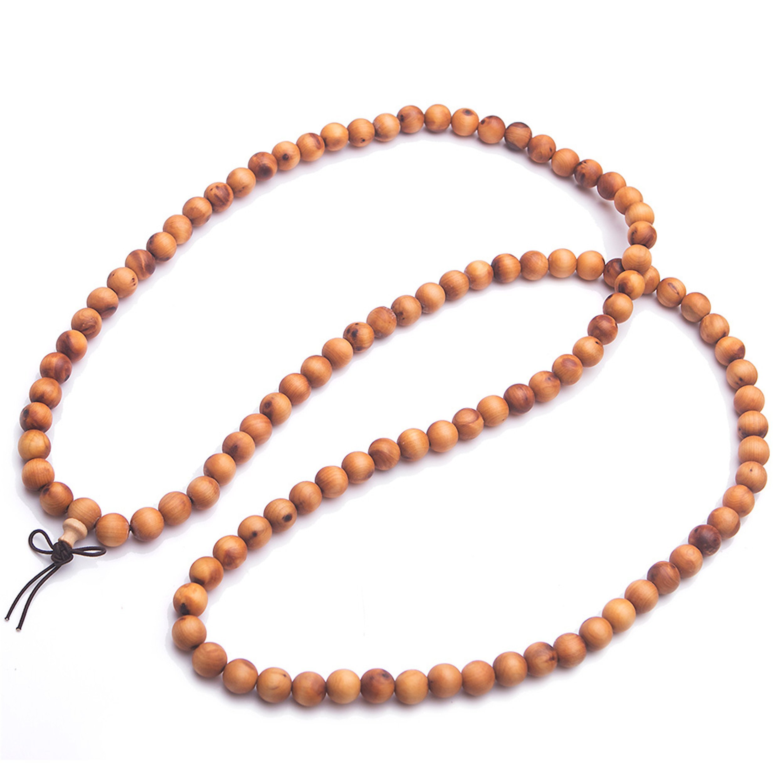 9mm Genuine Natural Aloeswood Agilawood 108 Round Prayer Beads Buddhism Bracelet