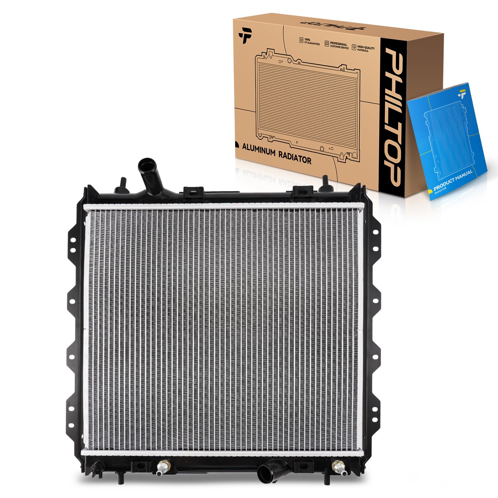 PHILTOP Radiator Compatible with 2001-2010 PT Cruiser Naturally Aspirated