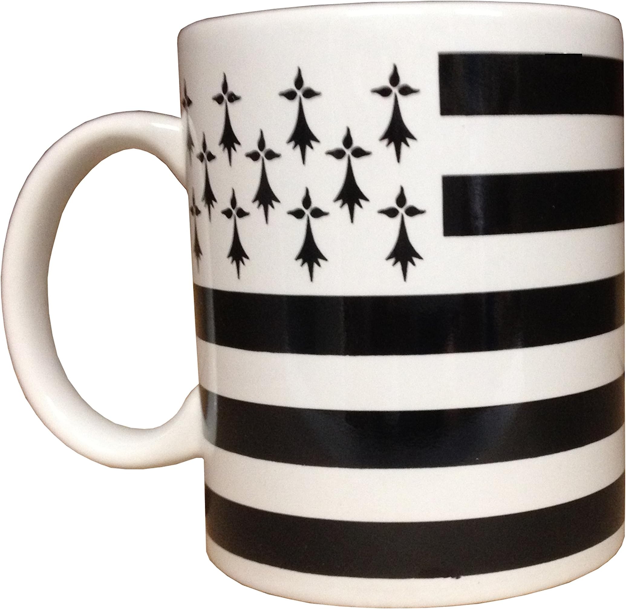Gwenn Ha Du Breton Flag Mug, White