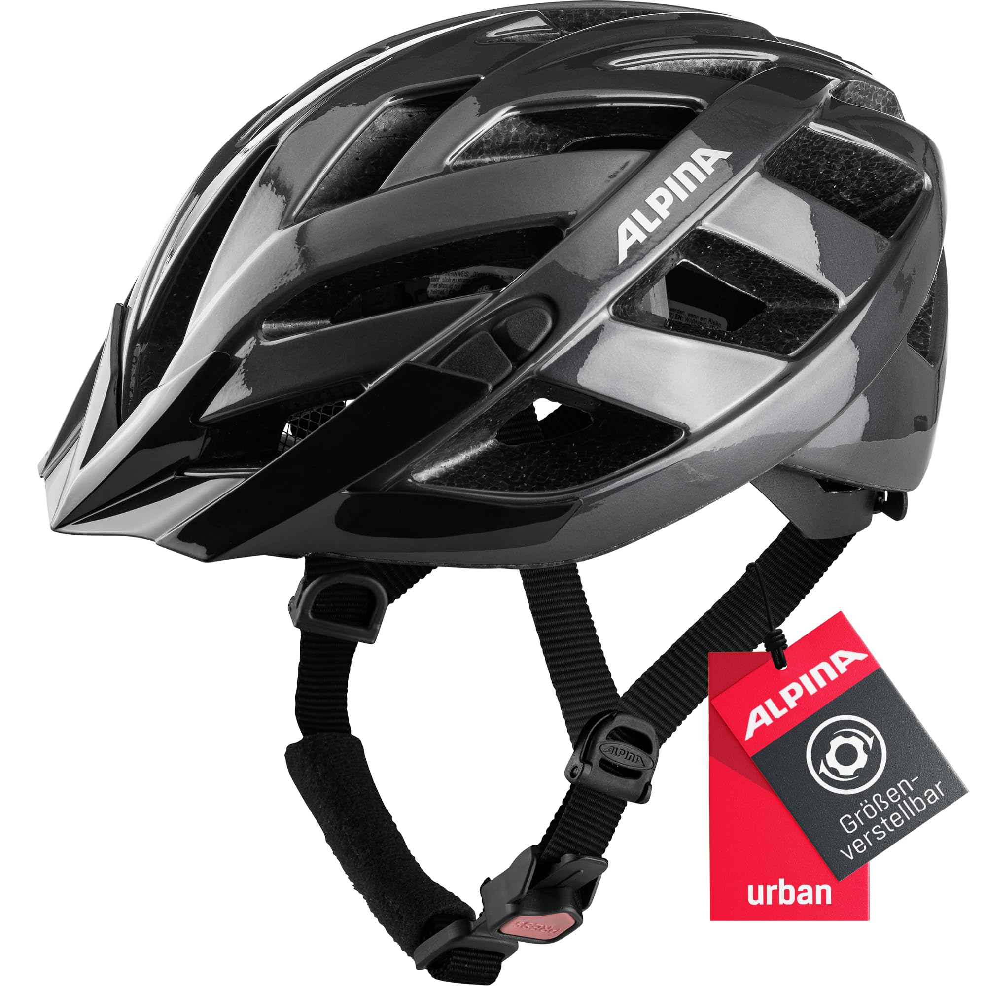 ALPINA PANOMA CLASSIC - Casco da ciclismo per adulti - black gloss - 52-57 cm
