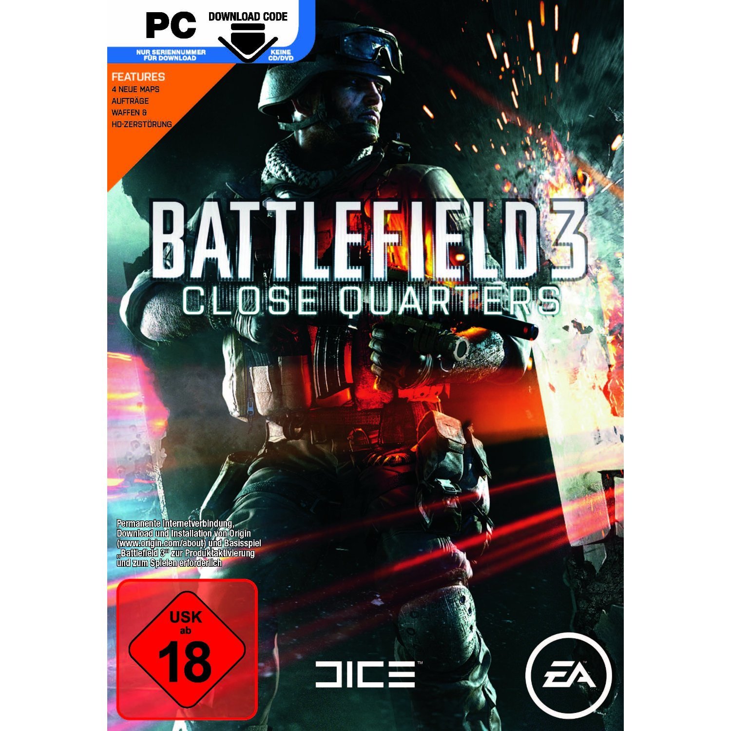 Battlefield 3: Close Quarters Add-on [PC Code - Origin]