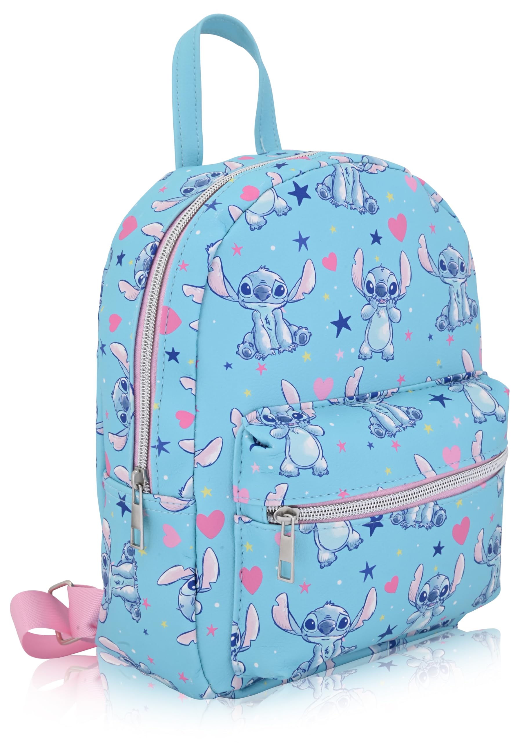 'Disney Lilo and Stitch Backpack for Women, Men, Unisex | Cute PU Leather 10'' Mini Backpack Purse | Stitch Bag & Accessories'