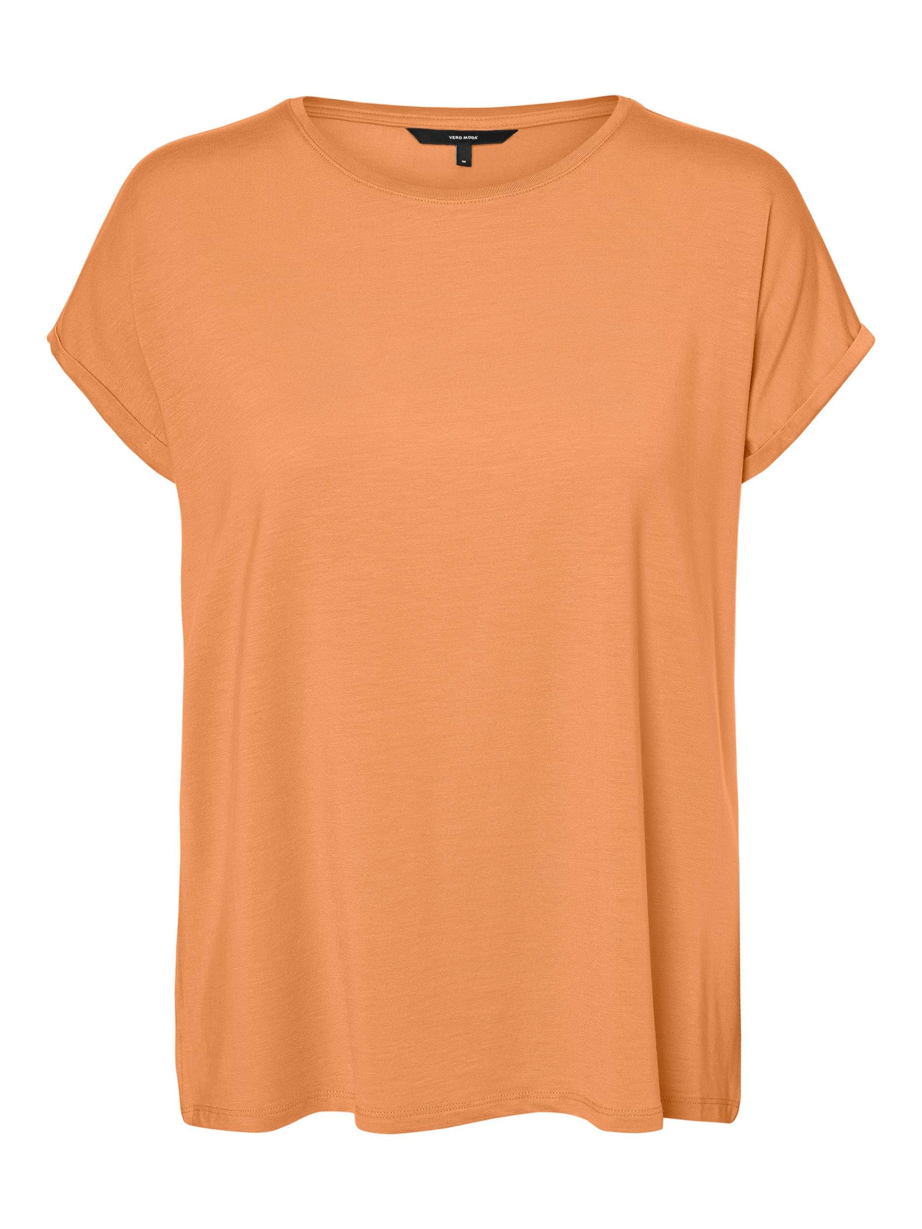 VERO MODA Women's Vmlavender SL VMA JRS Noos Top, Mock Orange, M