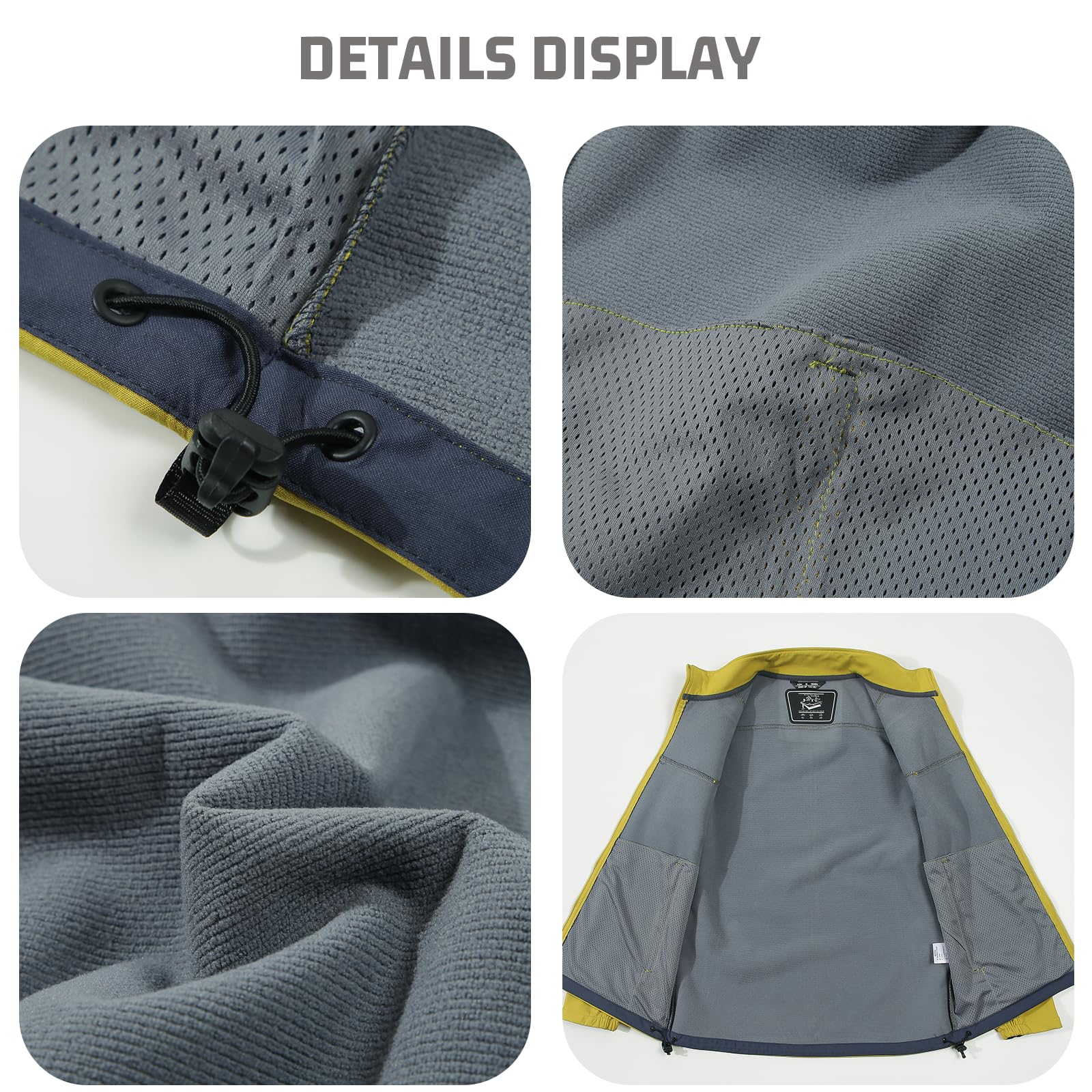 Personalisierte winddichte Softshell-Jacke, individuelles Logo, wasserdichte Jacke für Outdoor-Arbeit, lässiger Windbreaker für Herren