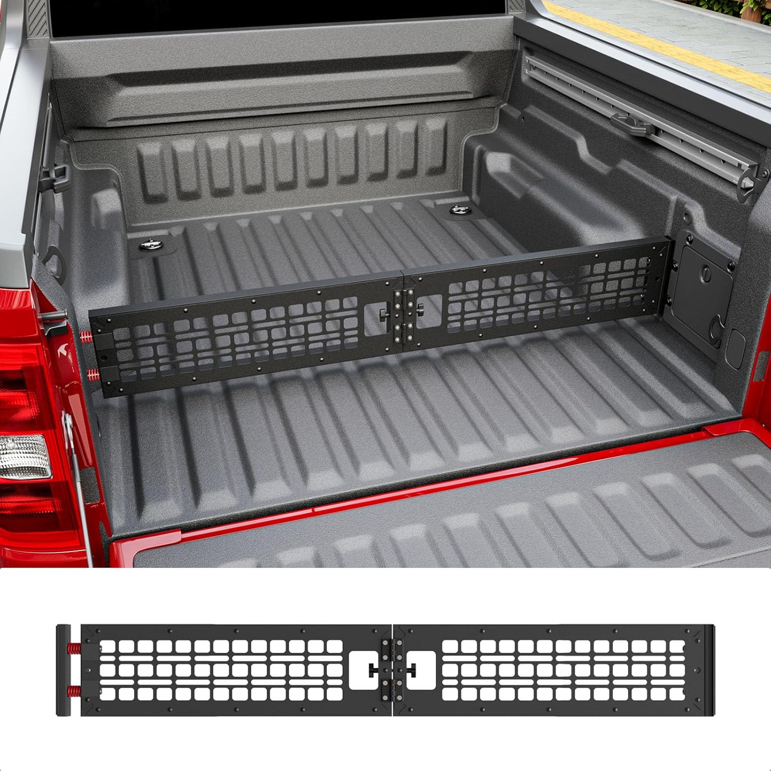 Truck Bed Divider Compatible with 2022-2025 Ford Maverick Cargo Manager Molle Panel Trail Rail System Replacement for 2022-2025 Ford Maverick Accessories