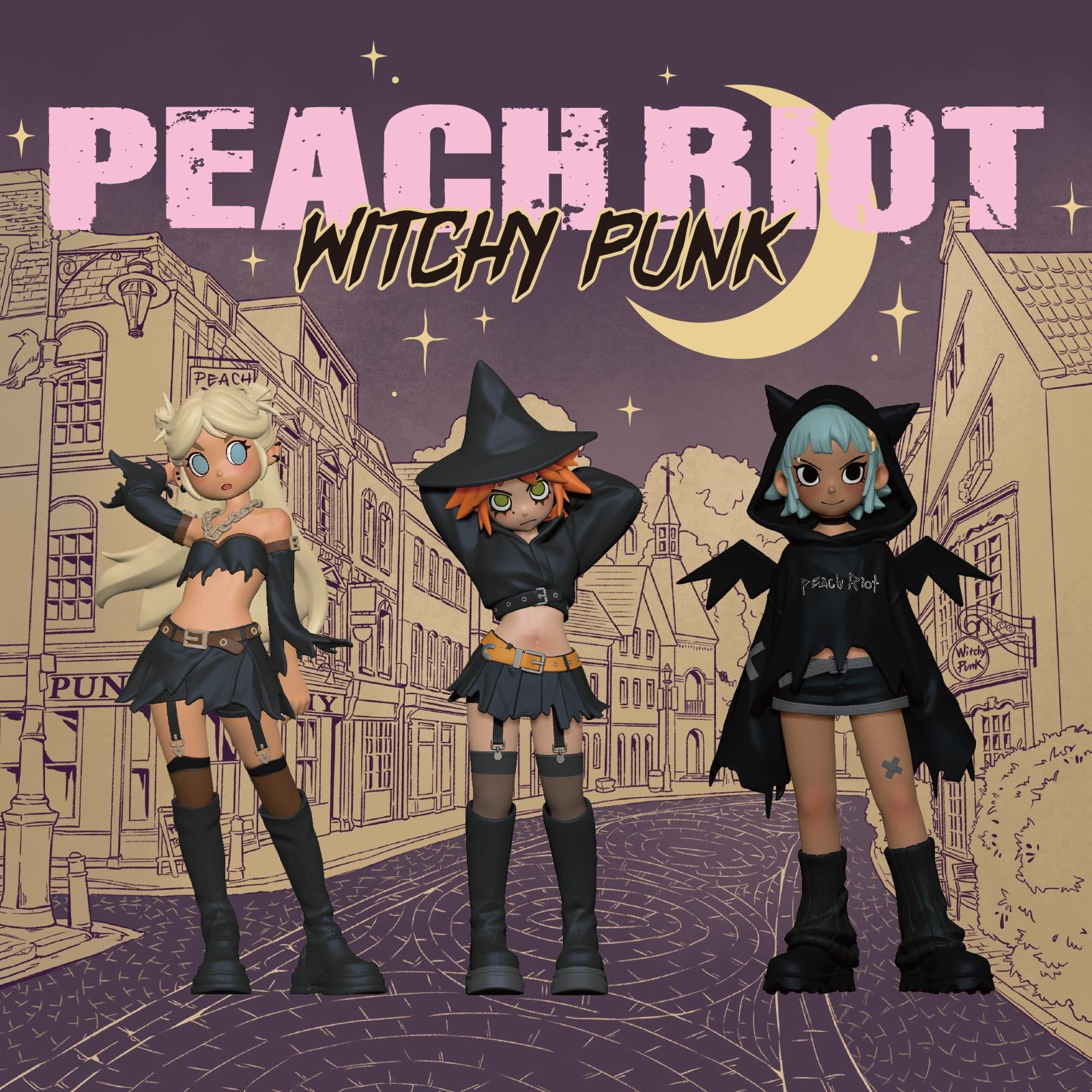 POP MART PEACH RIOT WITCHY PUNK 3体セット POP MART PEACH RIOT WITCHY PUNK 3体セット - メルカリ
