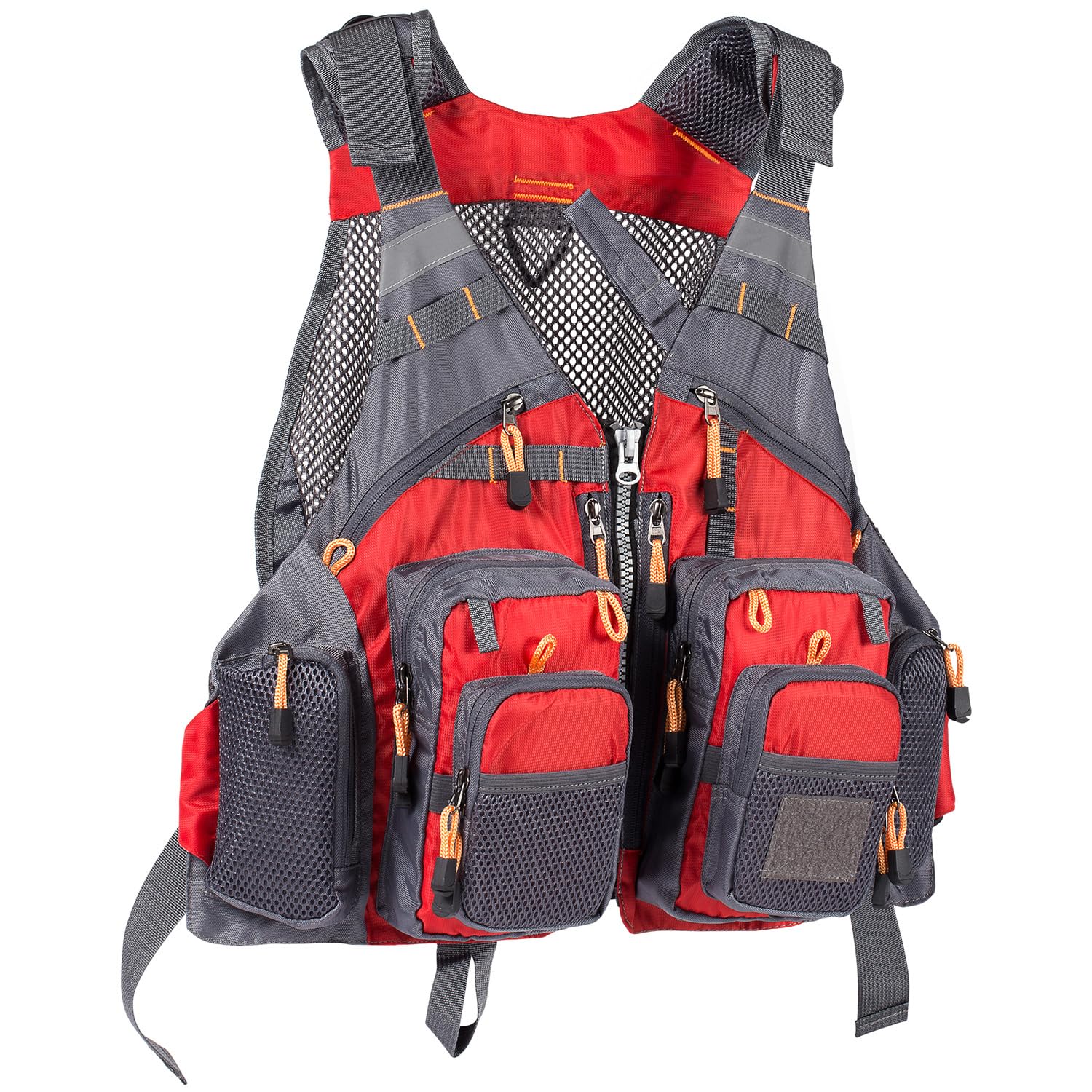 Bassdash Strap Fishing Vest Adjustable for Men and Women, Fishing Waistcoat for Fly Bass Fishing and Outdoor Activities