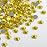 Beadsland 288pcs Flat Back Crystal Rhinestones Round Gems for Nail Art and Craft Glue Fix,Lemon Yellow,SS34,7.1-7.3mm
