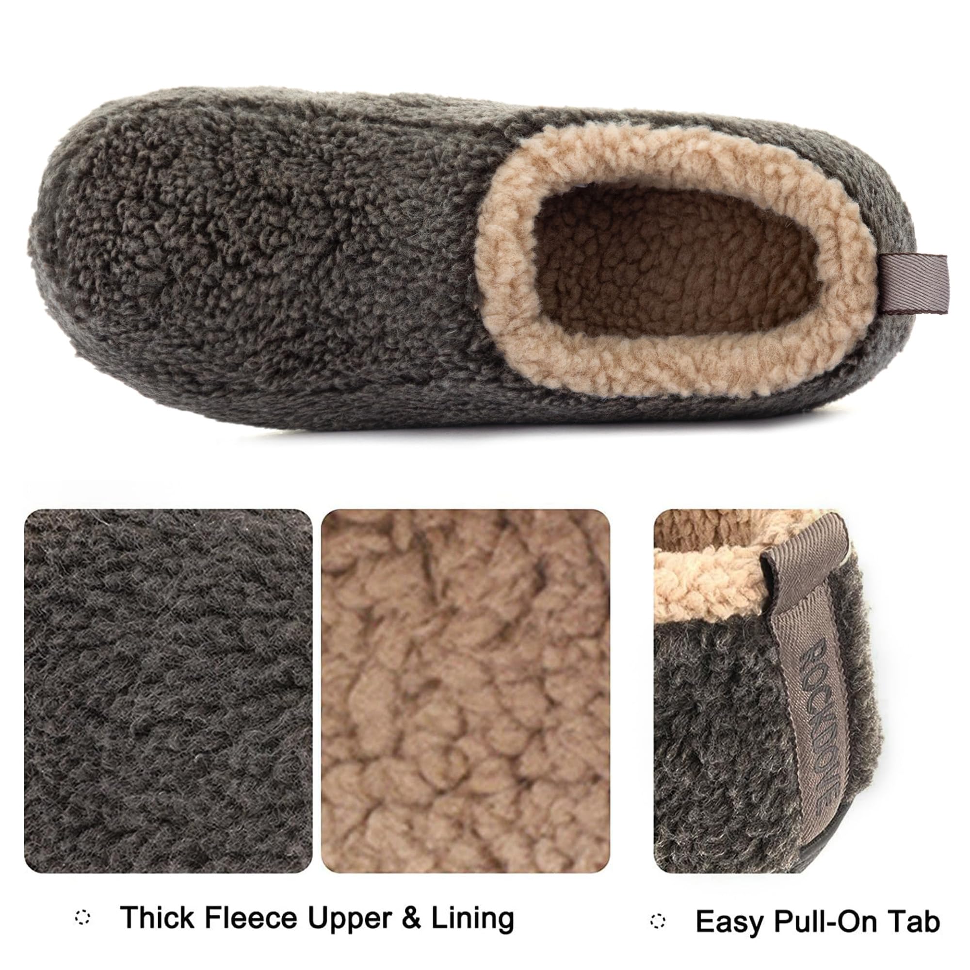 RockDove Pantofole Nomad da uomo con memory foam