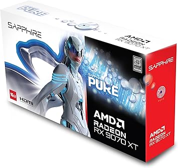Sapphire Pure AMD Radeon ™ RX 9070 XT Gaming OC 16GB DUAL HDMI / DUAL DP
