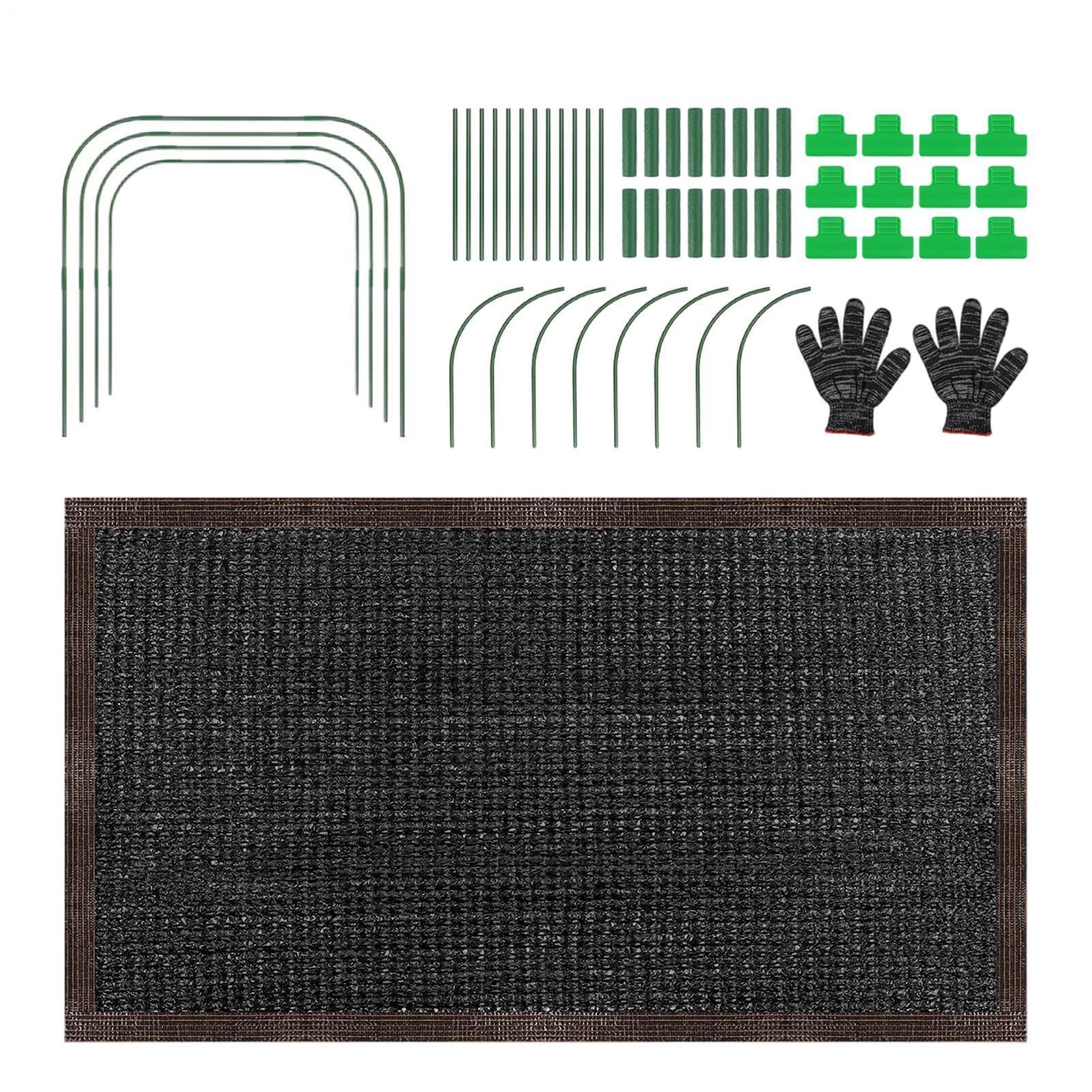 Malla de sombra para jardinería y cubierta solar de plantas en bancales o patio exterior