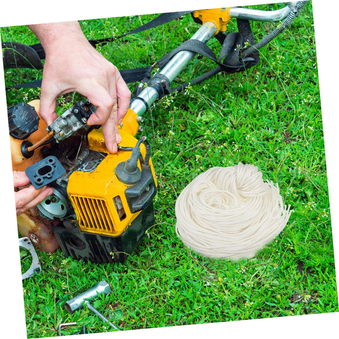 ifundom 50 pièces Corde de Démarrage Nylon pour Moteurs Essence et Diesel Corde de Traction pour Tondeuses Générateurs Tronçonneuses et Motoculteurs Lot