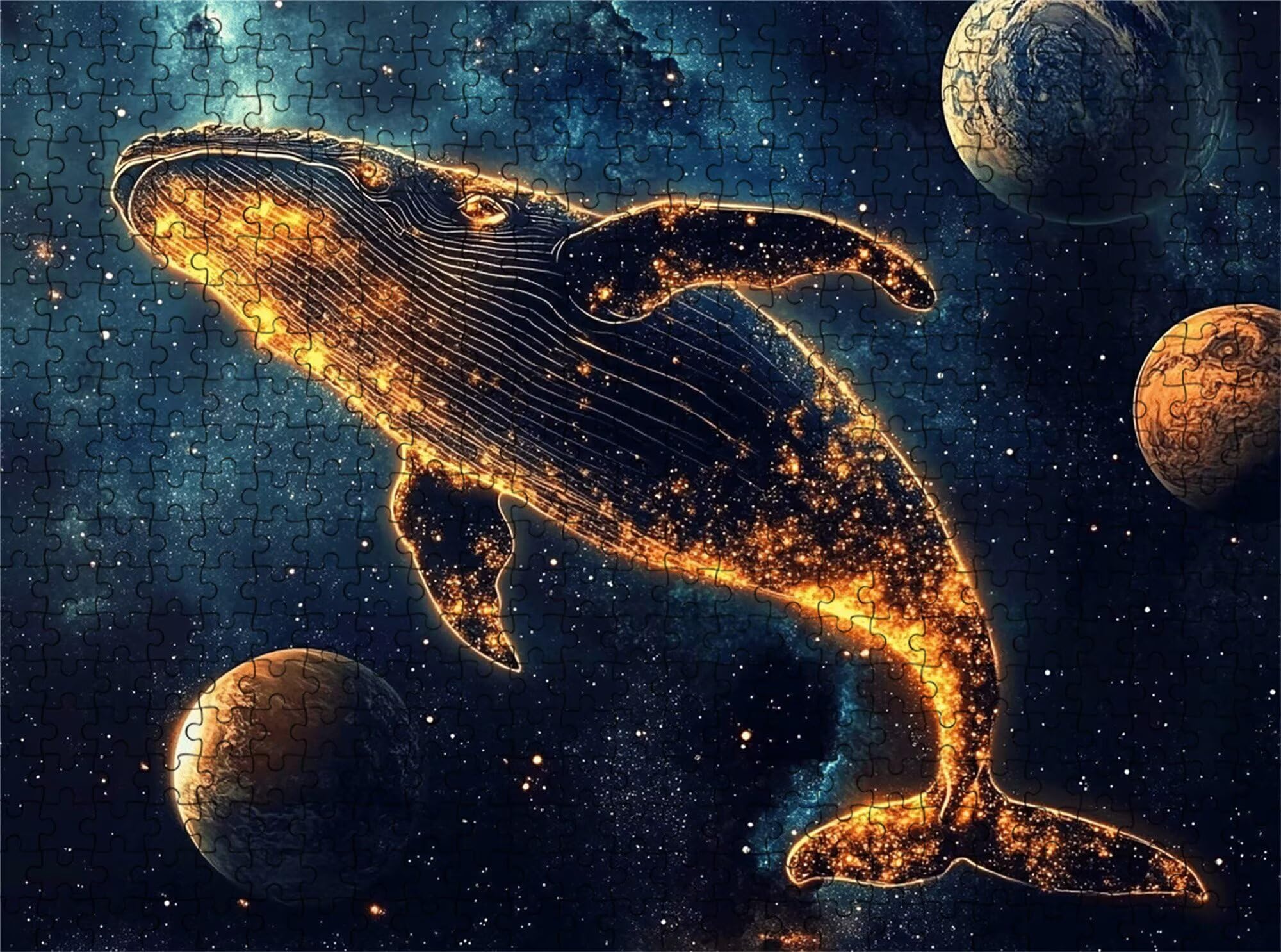 Puzzle 6000 elementów, wieloryb Dream Puzzle 6000 elementów dla dorosłych i dzieci, Premium artystyczna łamigłówka, 179,5x105,5 cm Klasyczna gra Puzzle dla dorosłych, dekoracja domu, prezent dla