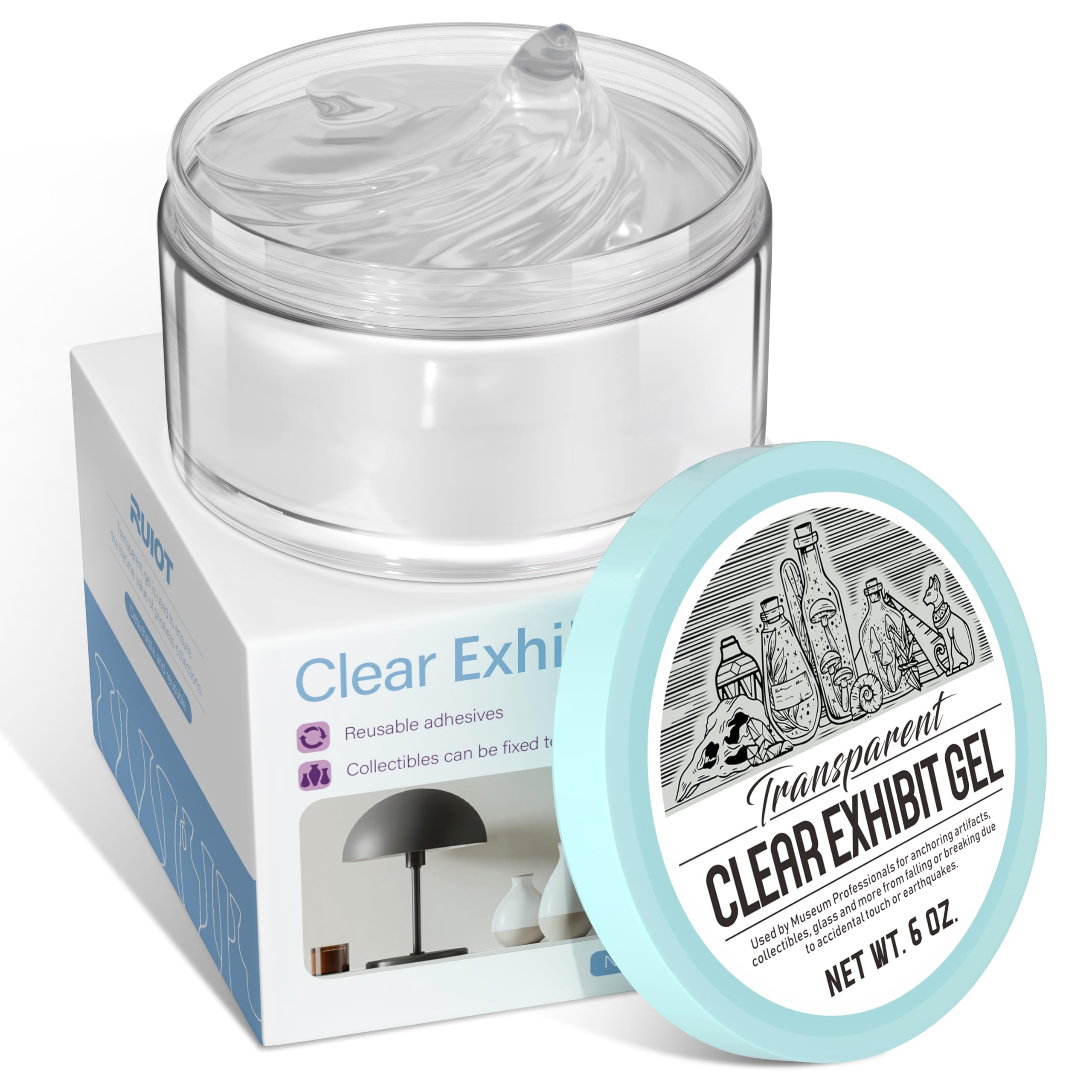 Amazon.com: 6 oz Exhibit Gel for Museum Exhibits, Removable