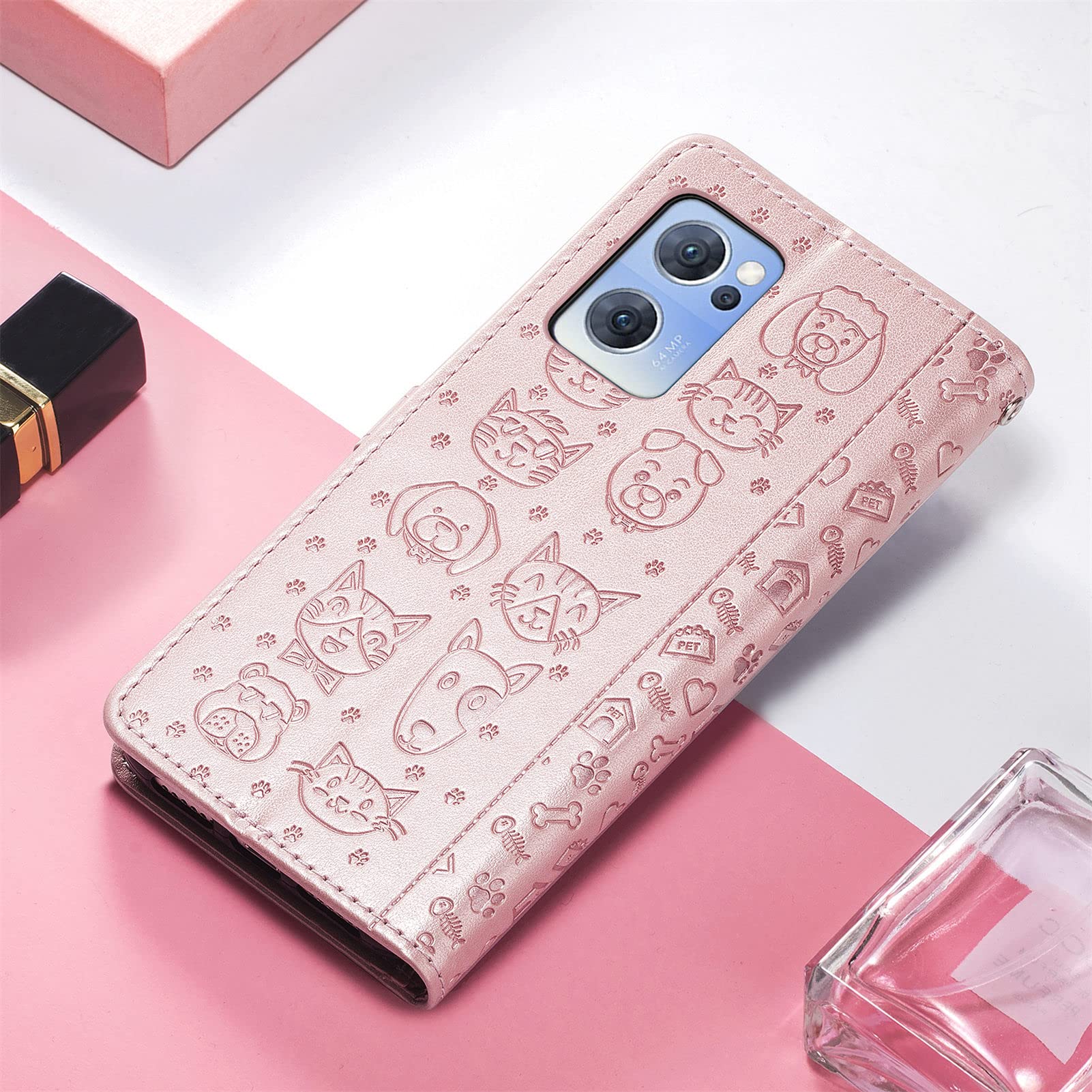 CASEONJAN Cover per Oppo Find X5 Pro 5G, Pelle PU Custodia a portafoglio con scomparti per Slot Schede, Antiurto Flip Caso Cover per Oppo Find X5 Pro 5G (Vintage Verde