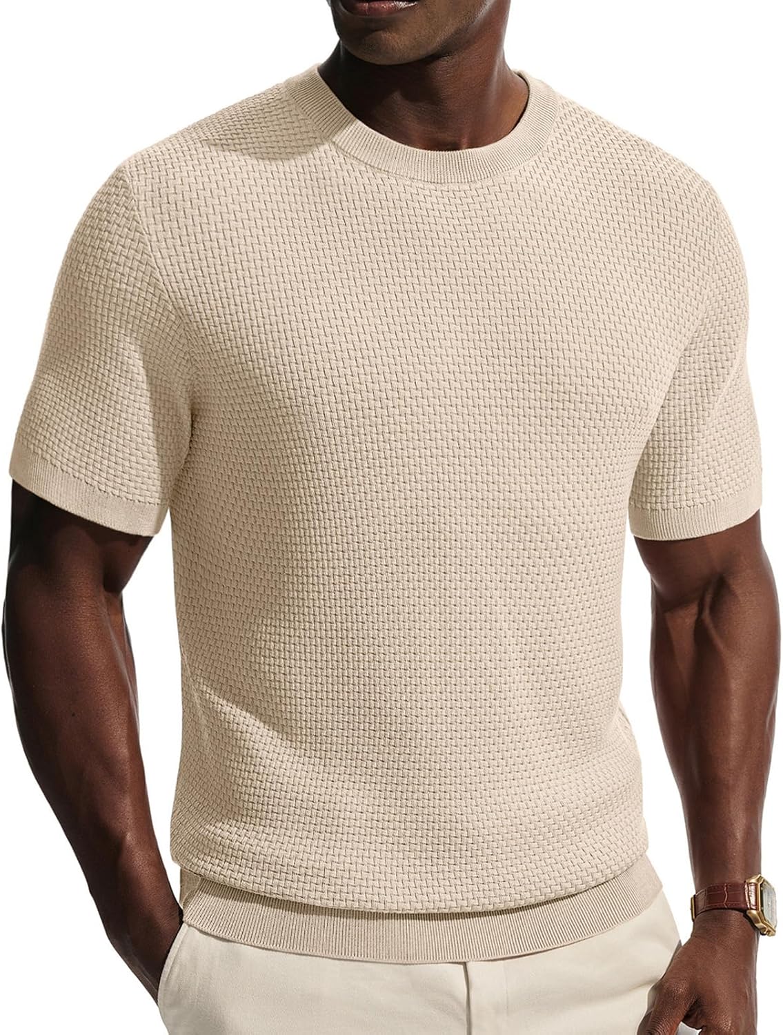 PJ PAUL JONES Men's T-Shirts Casual Short Sleeve Crewneck Knit Tee Shirts