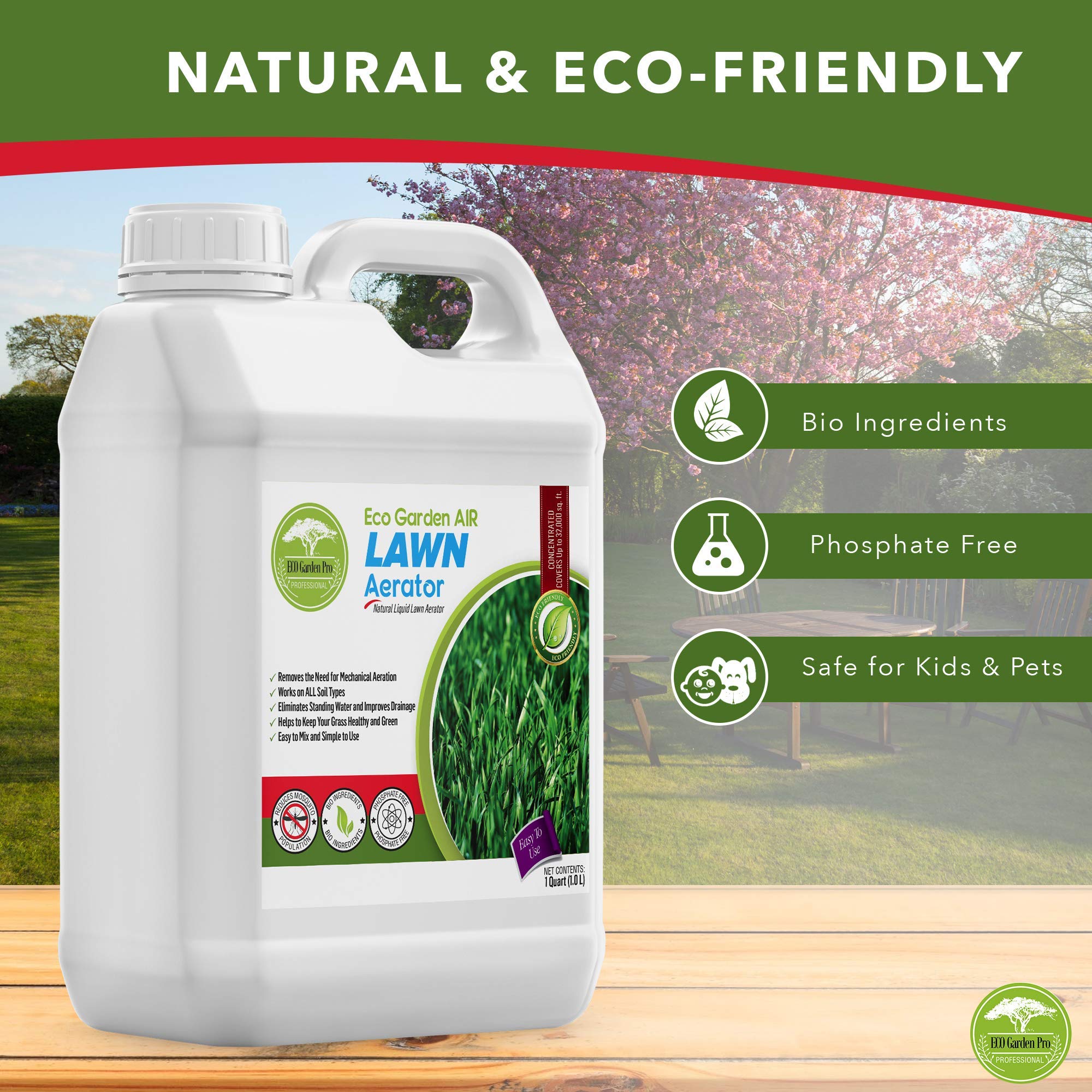 Eco Garden PRO Liquid Lawn Aerator Liquid Soil Aerator Soil