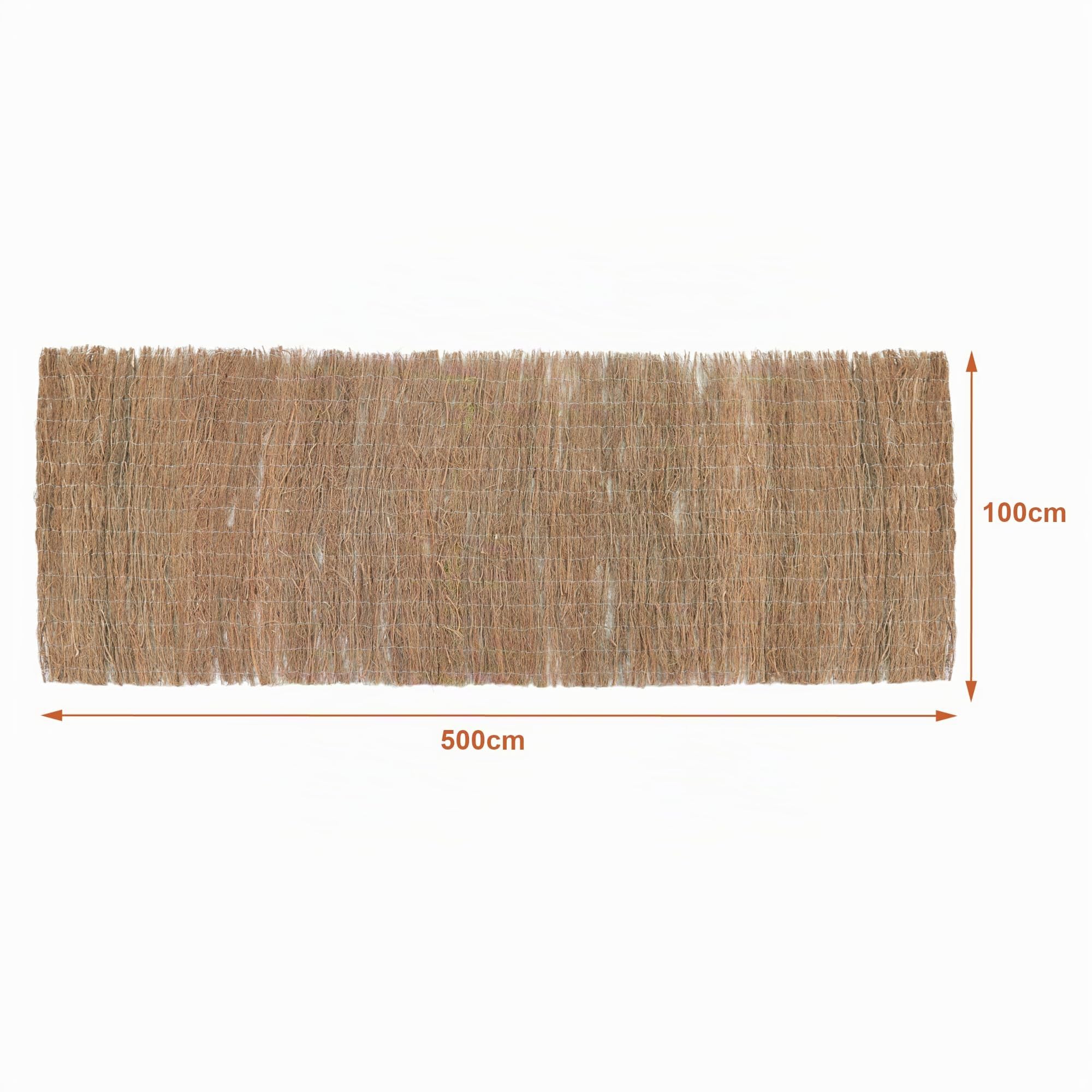 casa.pro Brise-Vue en Brande de Bruyère Canisse en Brindilles Protection contre Regards Vent Soleil Clôture Décorative Séparation Résistant Densité de Surface 1,5 kg/m² 500 x 100 cm Naturel