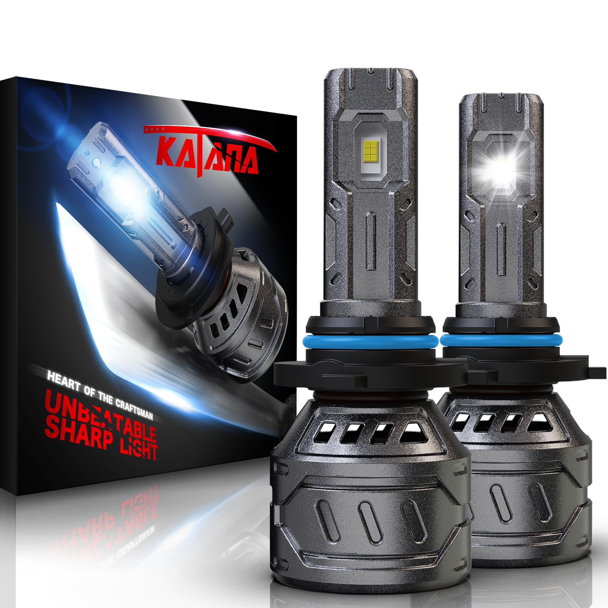 Katana 9006 Bulb, HB4 400% Brightness 6500K 1:1 Size Plug and Play Fog of 2