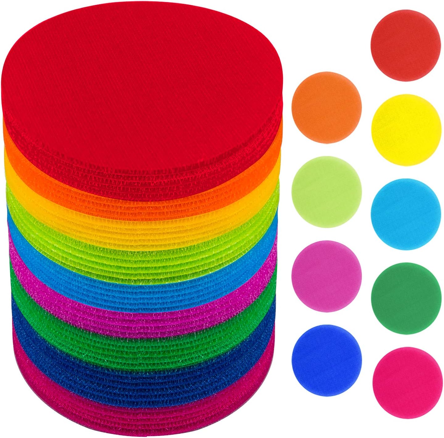 SIQUK 54 Pieces Carpet Spot Sit Markers, 5 Inch Carpet Markers Sitting