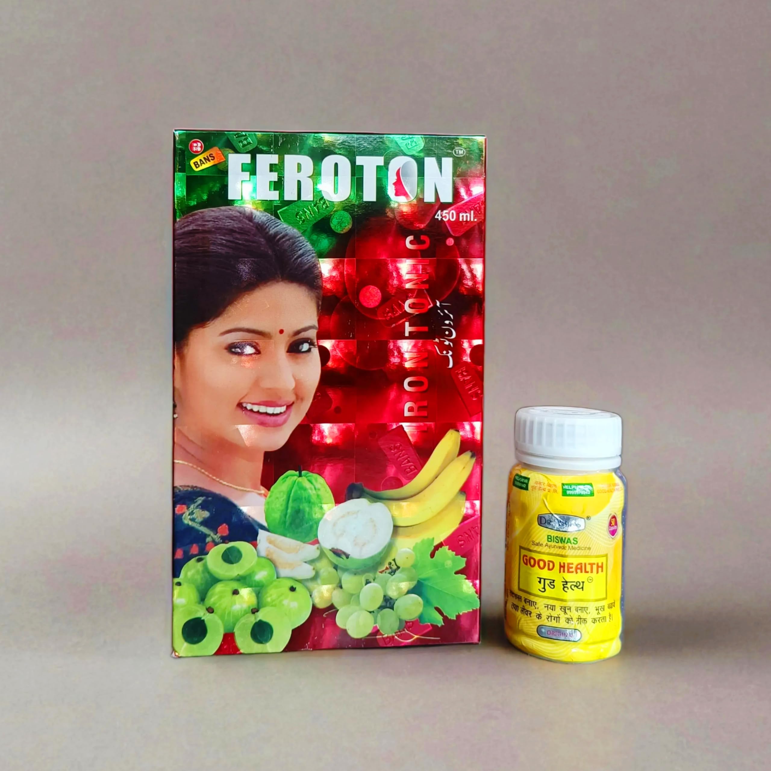 Ayurvedic Feroton Iron Tonic & Good Health Capsule Combo - Elevate Your Wellness with the Perfect Pair [Pack of 2 | 450ml. + 50 Capsule]-image-25