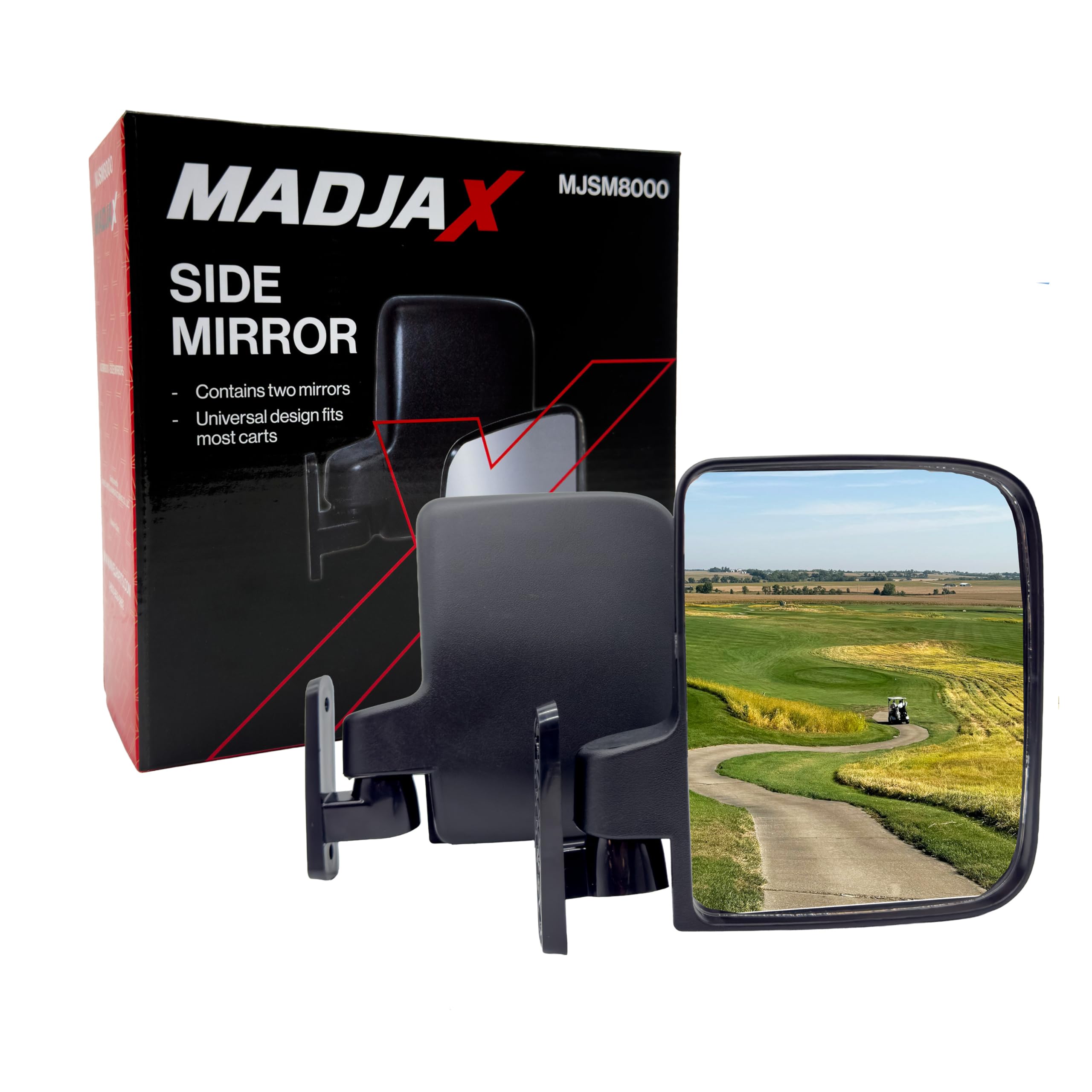 Amazon.com: MadJax Golf Cart Side Mirror Set | 180° Fully