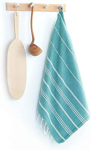 Miniatura 4 de Cacala Toallas de cocina 100% algodón turco, altamente absorbentes, suaves, de secado rápido, con lazo para colgar, para gimnasio, yoga, baño,